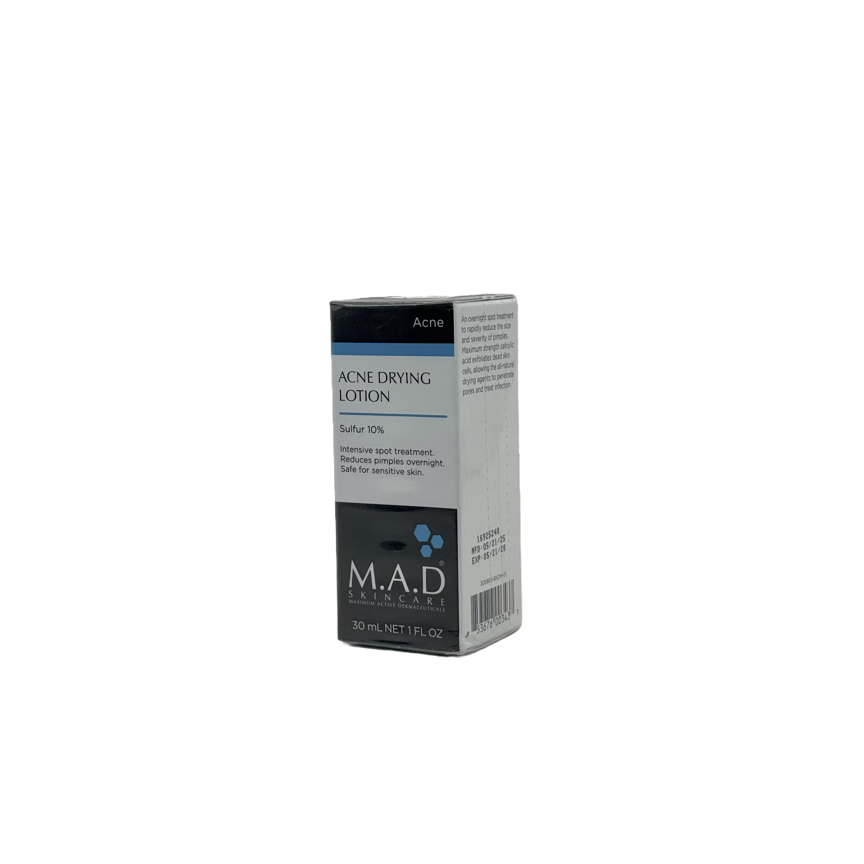 M A D Acne Drying Lotion Sulfur 10% 30 ml - إم ايه دي لوشن تجفيف الحبوب بالكبريت 10% ‏30 مل