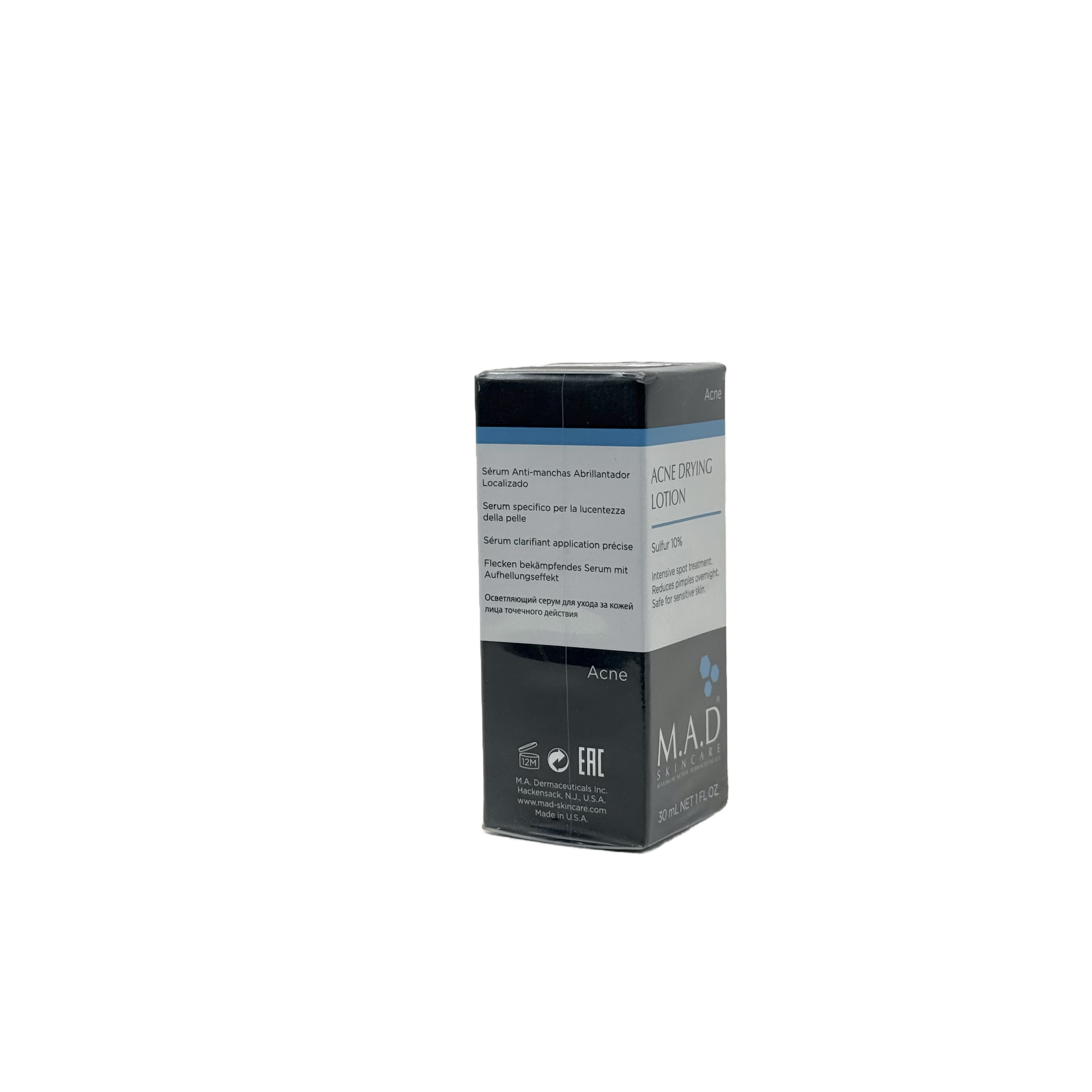 M A D Acne Drying Lotion Sulfur 10% 30 ml - إم ايه دي لوشن تجفيف الحبوب بالكبريت 10% ‏30 مل