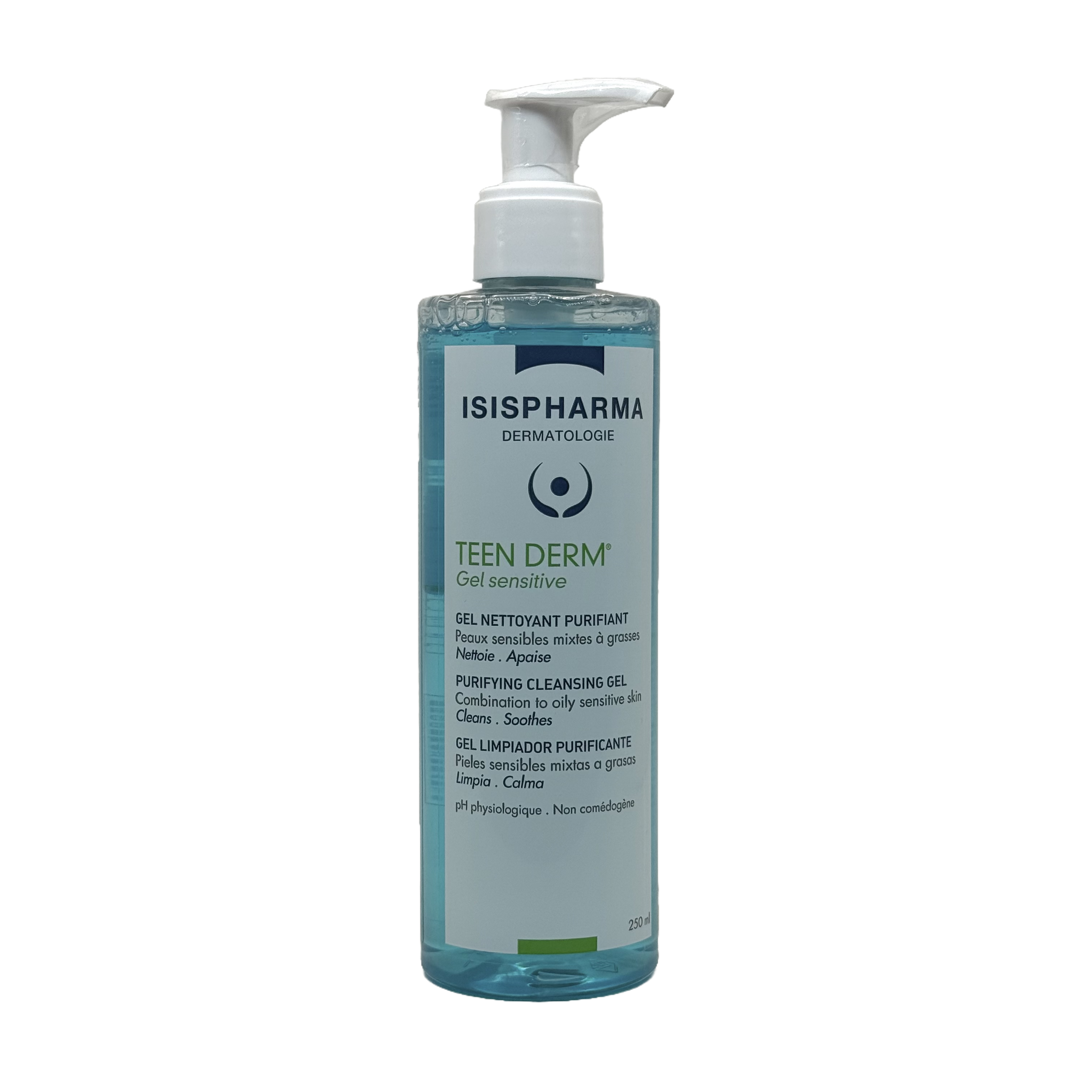 Isispharma Teen Derm Gel Sensitive 250 ml - إيزيس فارما تين ديرم جل سينسيتيف 250 مل