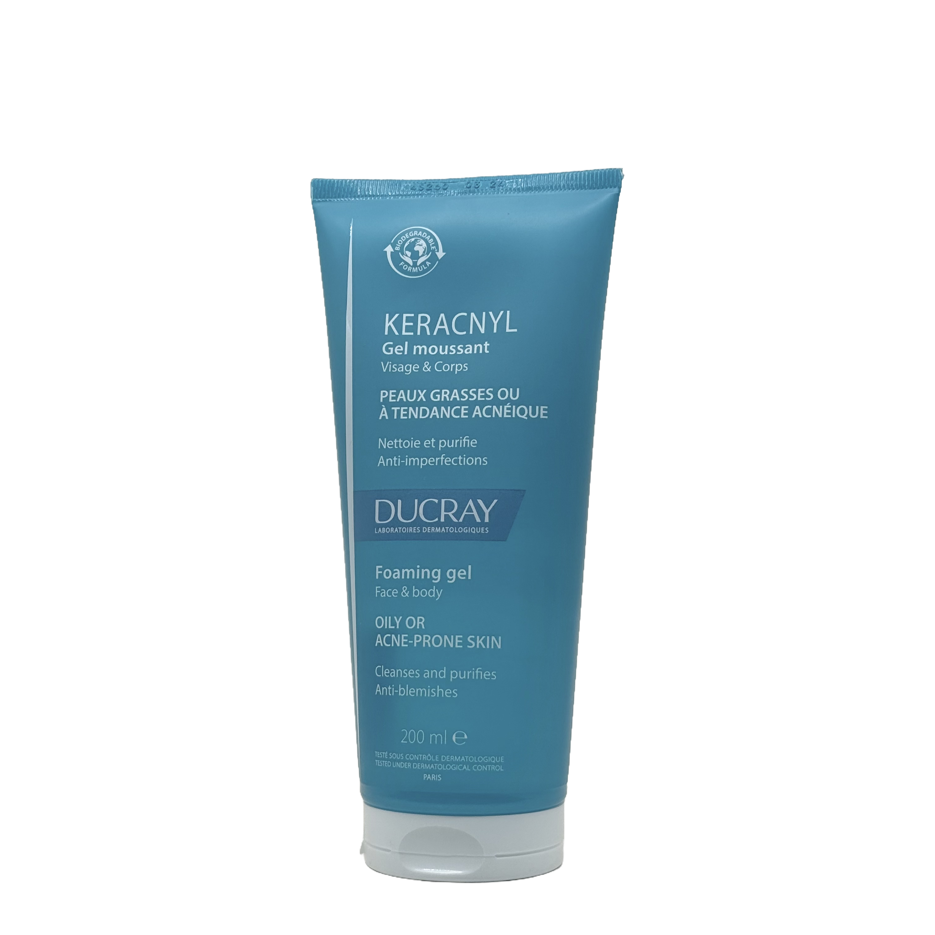 Ducray Keracnyl Foaming Gel 200ml - دوكري كيراسنيل جل رغوي 200 مل