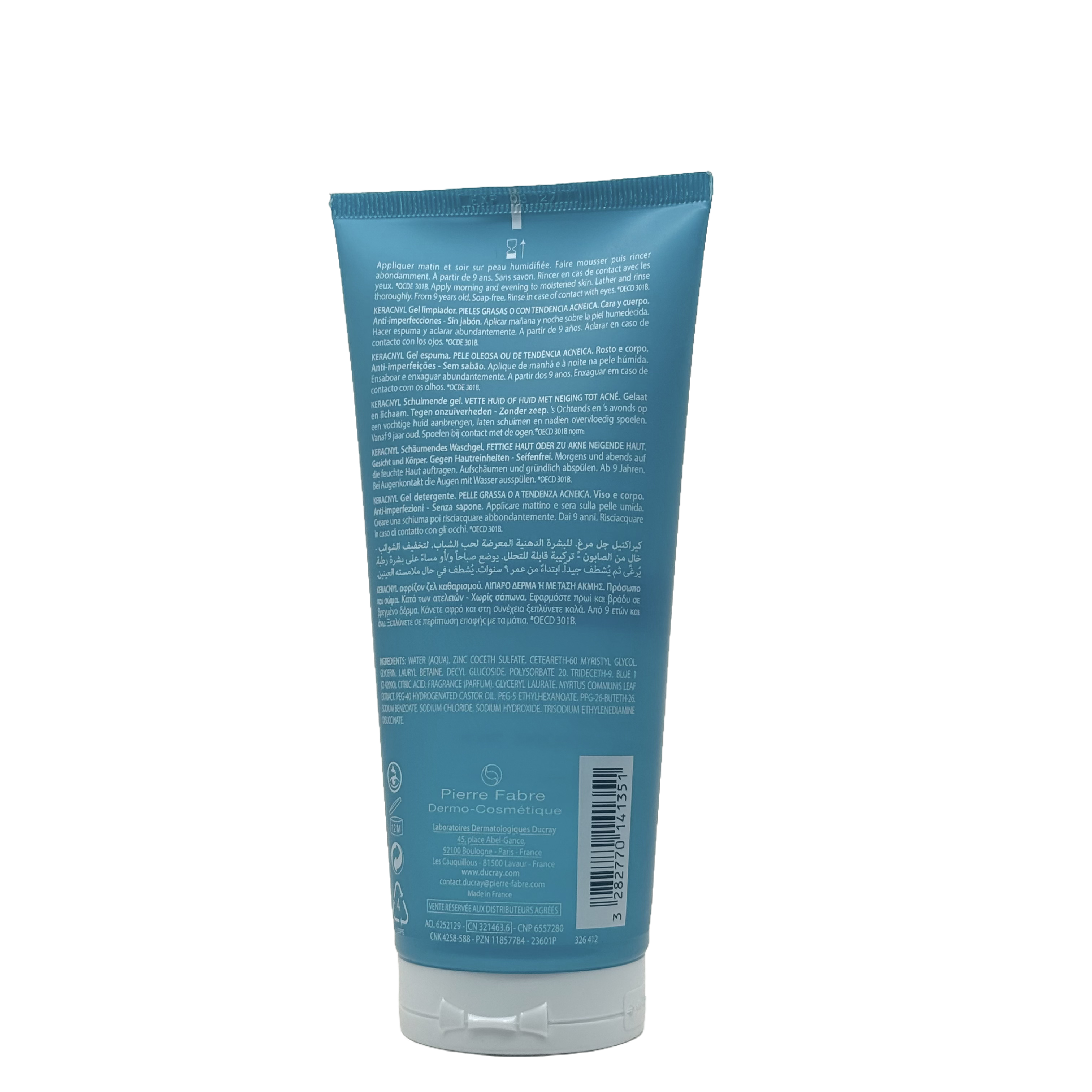 Ducray Keracnyl Foaming Gel 200ml - دوكري كيراسنيل جل رغوي 200 مل