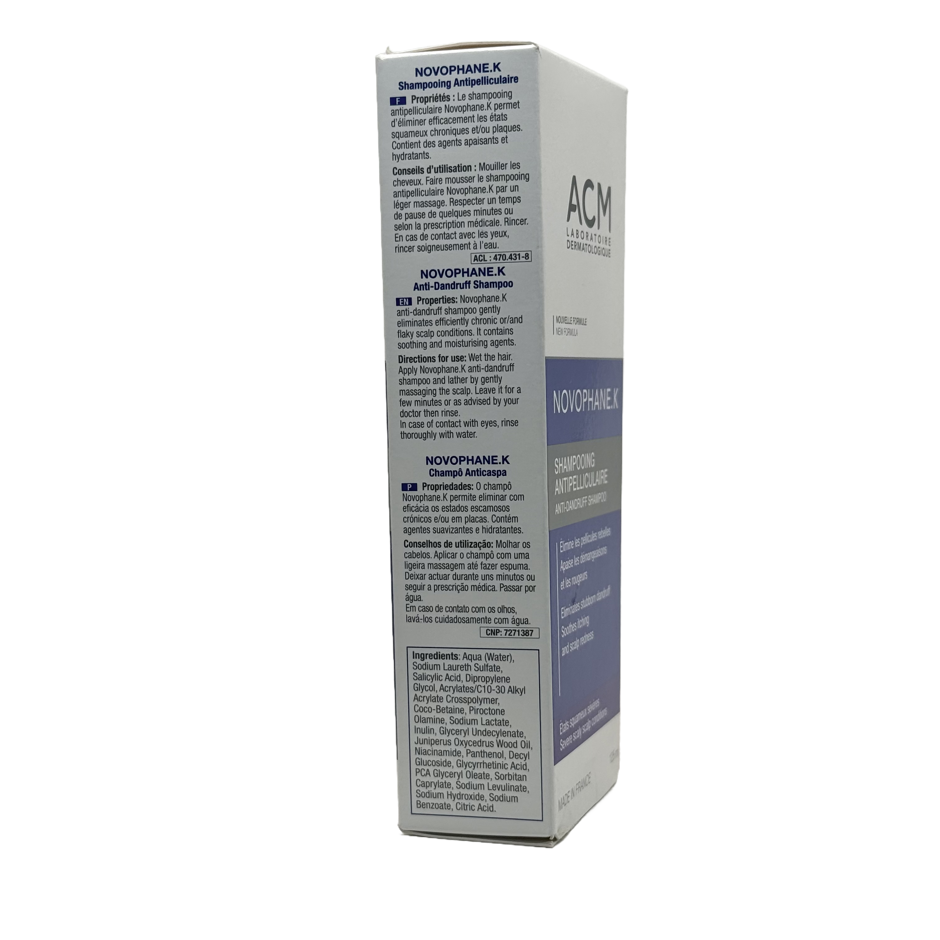 ACM Novophane K Shampoo 125ml - ايه سي ام نوفوفان كيه شامبو 125 مل