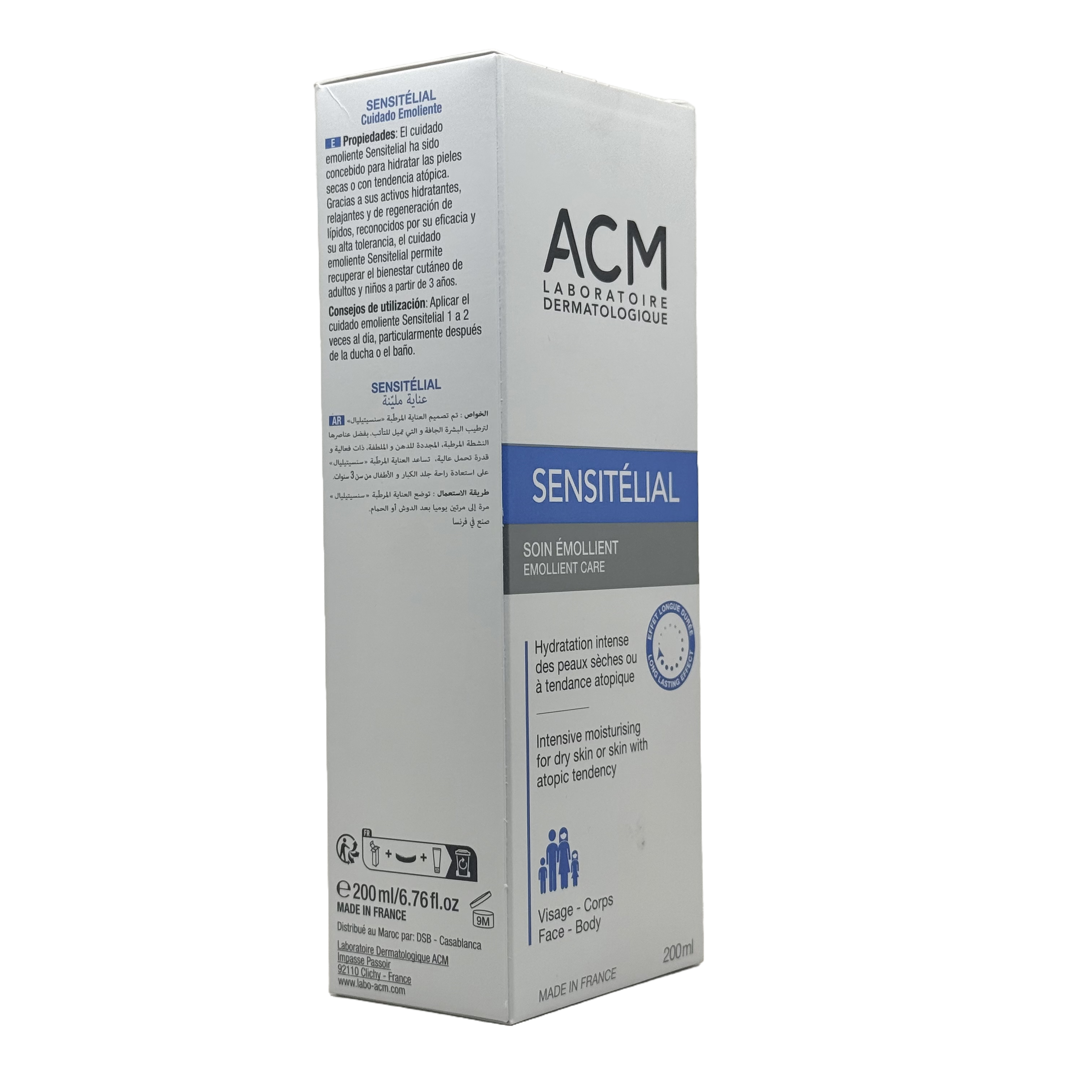 ACM Sensitelial Emollient Care 200ml - ايه سي ام سينسيتيليال عناية ملطفة 200 مل