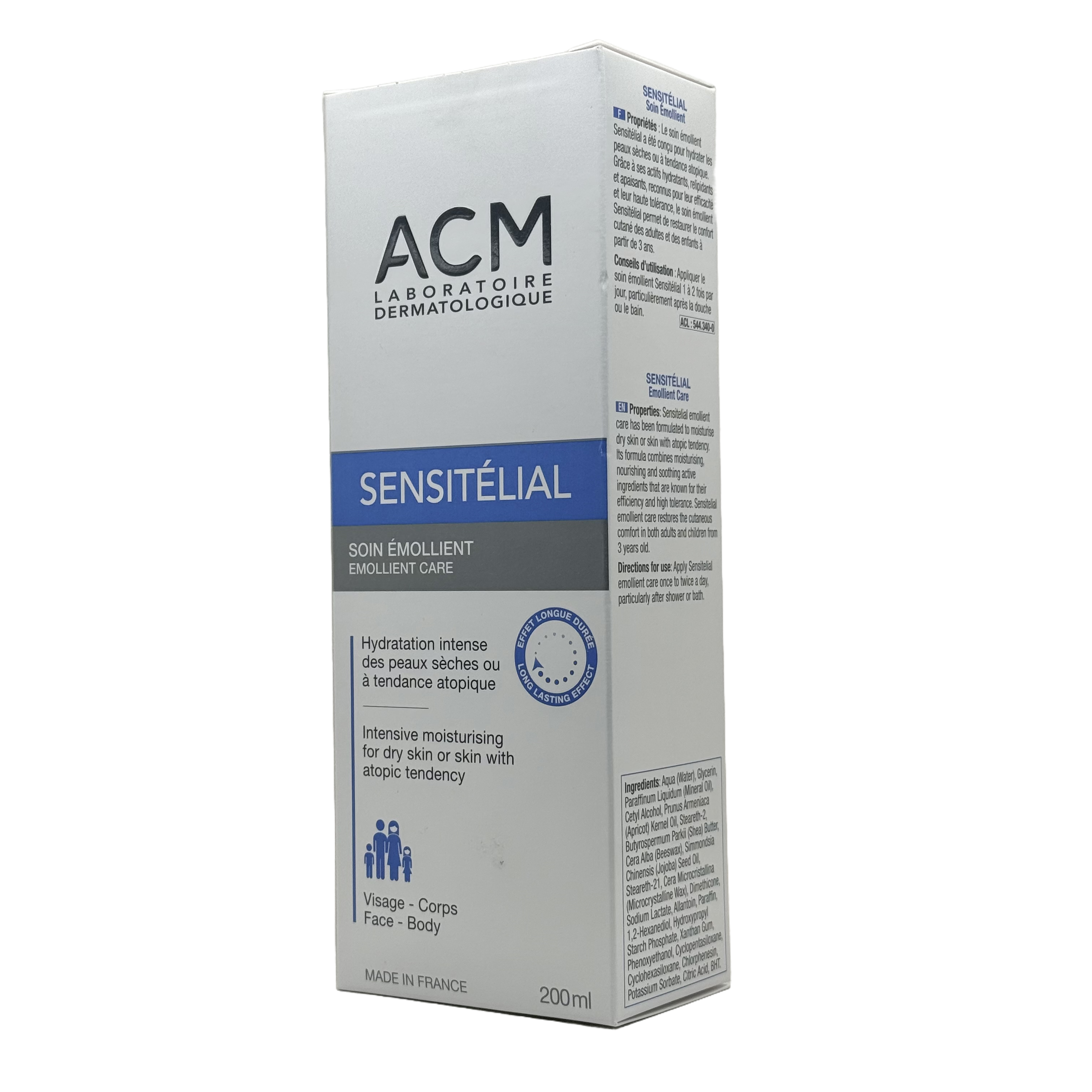 ACM Sensitelial Emollient Care 200ml - ايه سي ام سينسيتيليال عناية ملطفة 200 مل