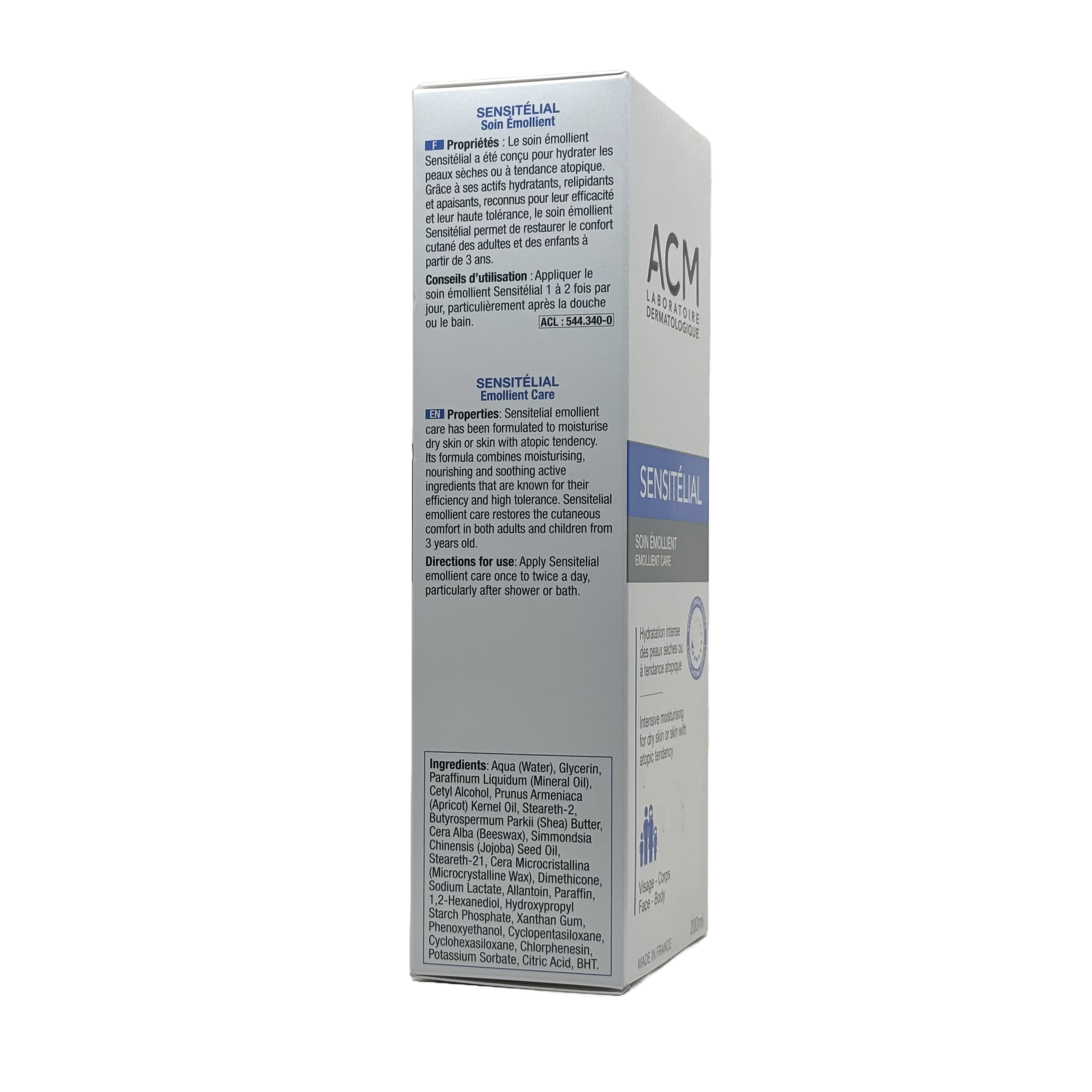 ACM Sensitelial Emollient Care 200ml - ايه سي ام سينسيتيليال عناية ملطفة 200 مل