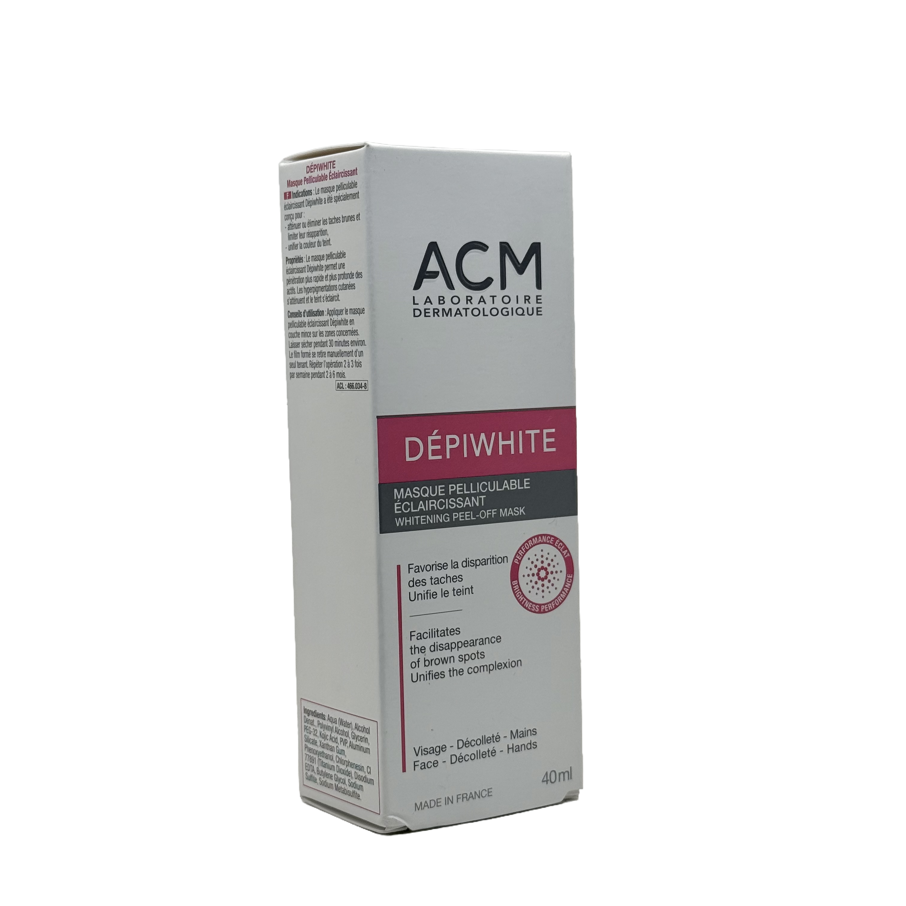 ACM Depiwhite Peel Off Mask 40ml - ايه سي ام ديبيوايت ماسك مقشر قابل للإزالة 40 مل