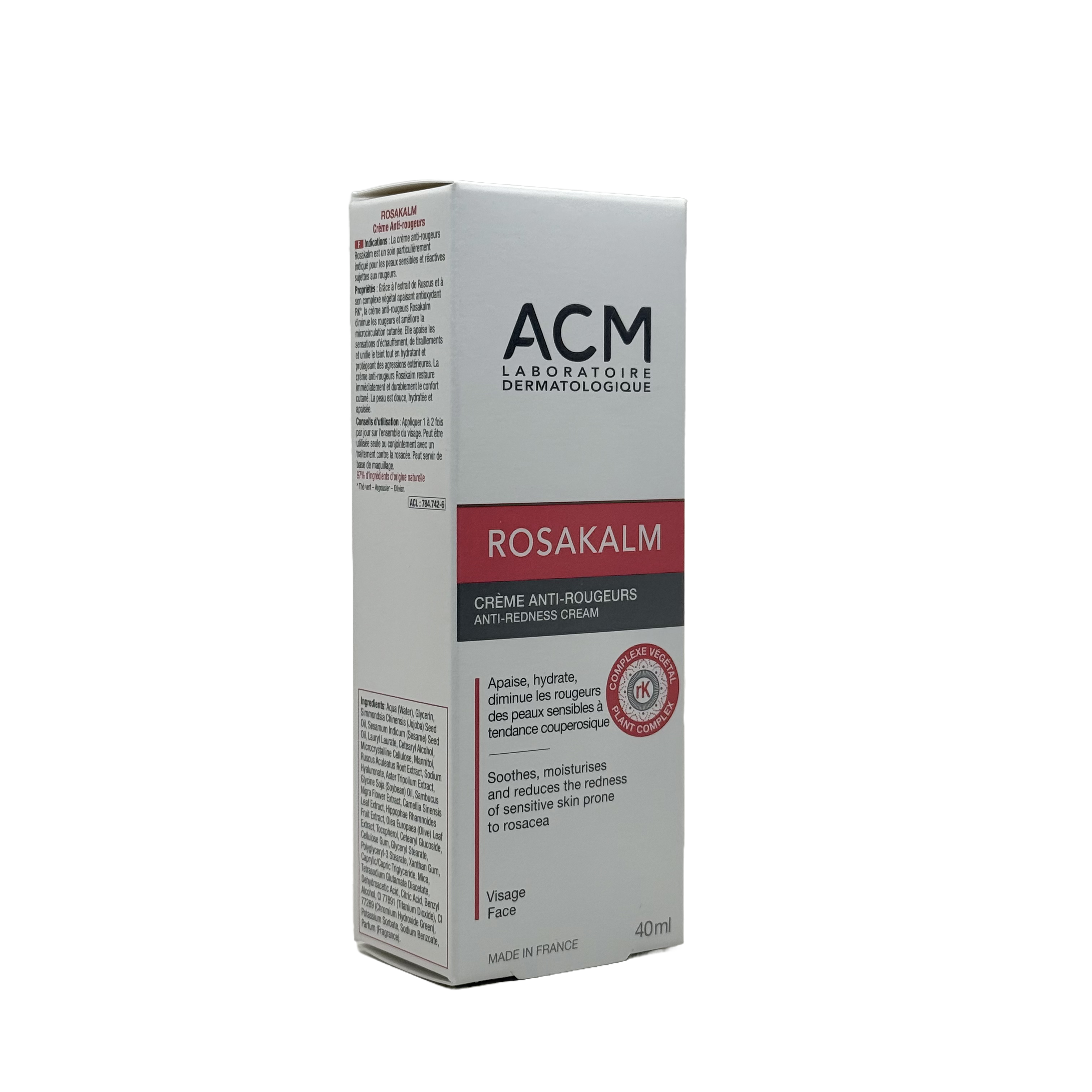 ACM Rosakalm Anti-Redness Cream 40ml - اي سي ام روزاكالم كريم مضاد للاحمرار 40 مل