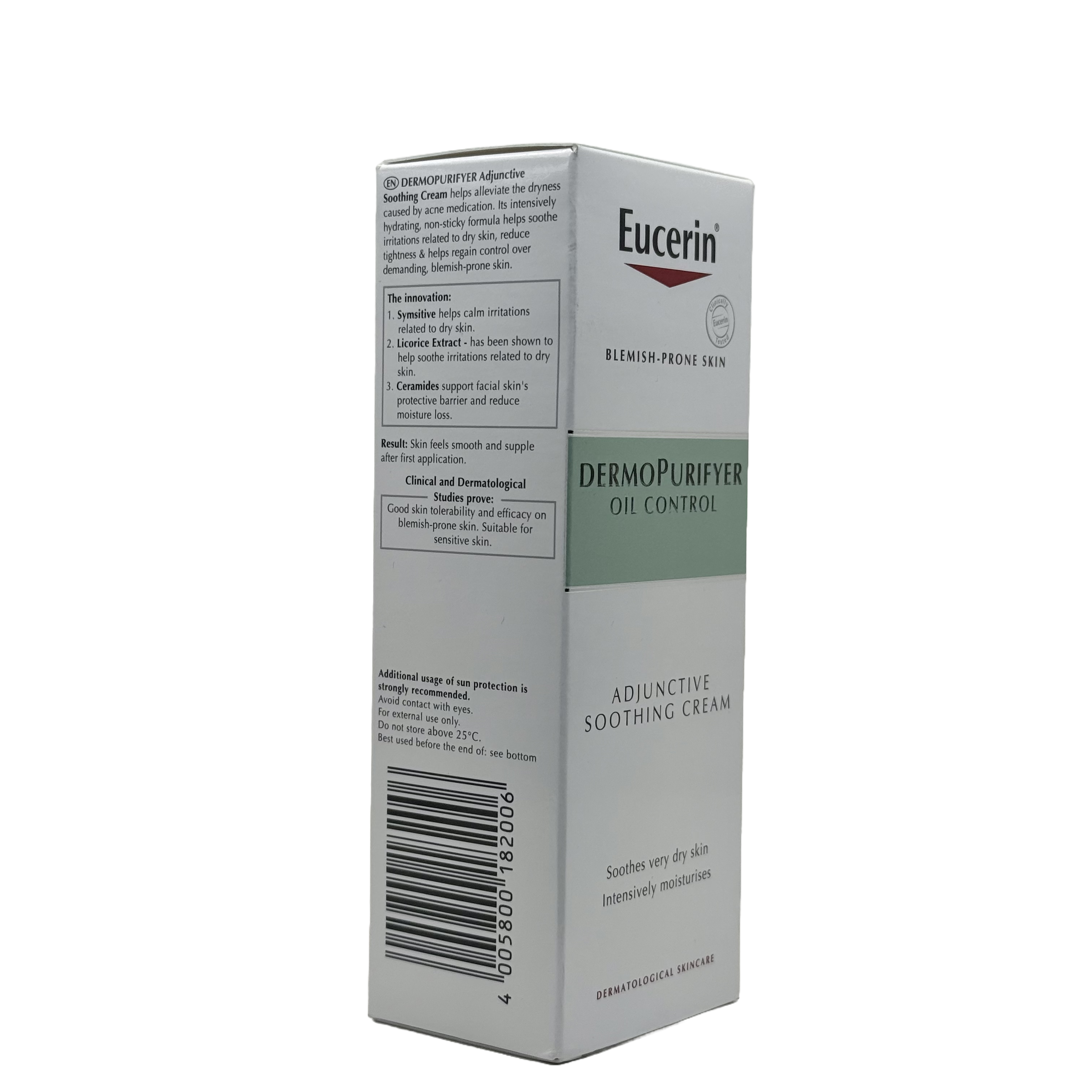 Eucerin DermoPurifyer Adjunctive Soothing Cream 50ml - يوسيرين ديرموبيوريفاير كريم مهدئ داعم لعلاج حب الشباب 50 مل