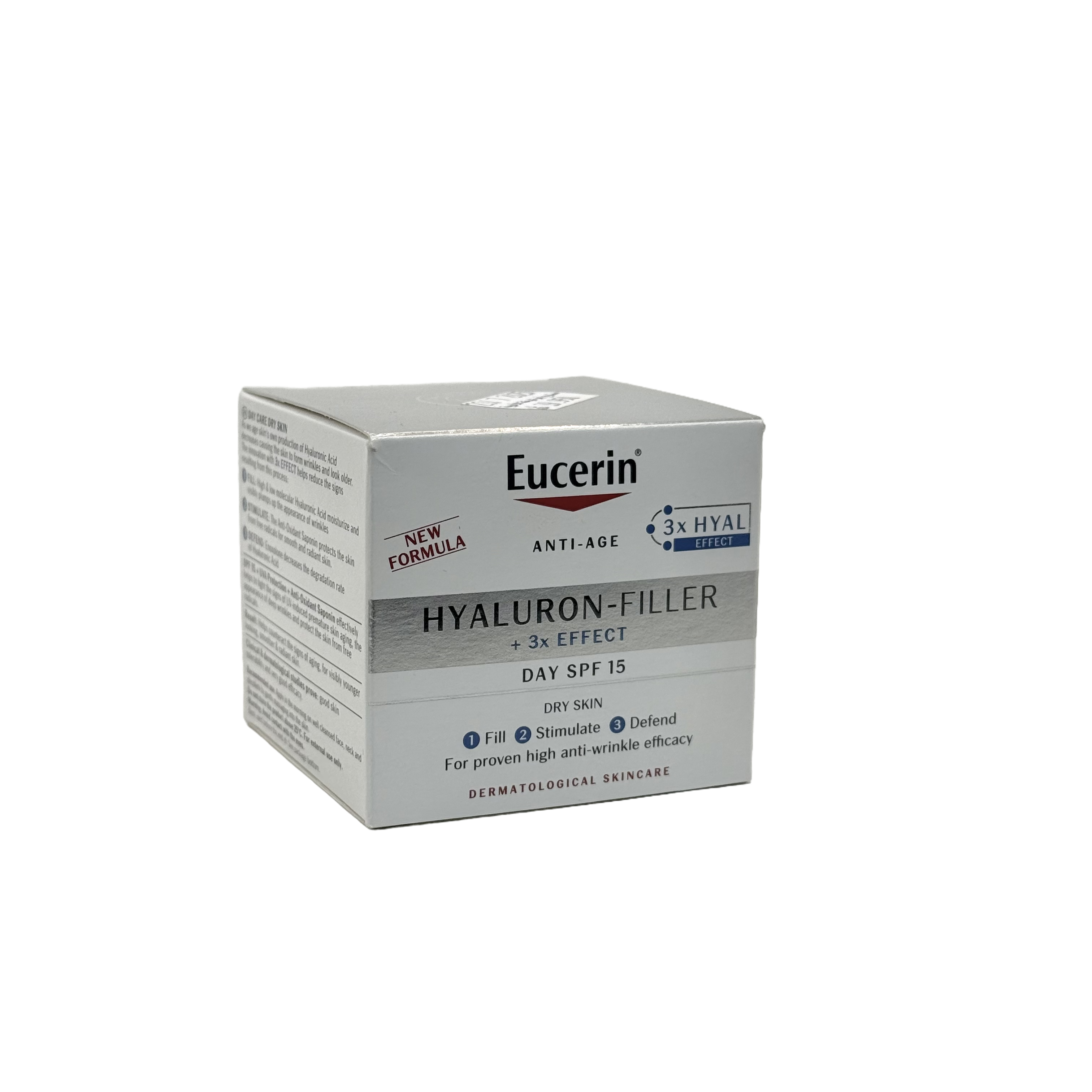 Eucerin Hyaluron-Filler +3x Effect Day SPF 15 50ml - يوسيرين هيالورون فيلر كريم نهاري ثلاثي التأثير بعامل حماية 15 حجم 50 مل