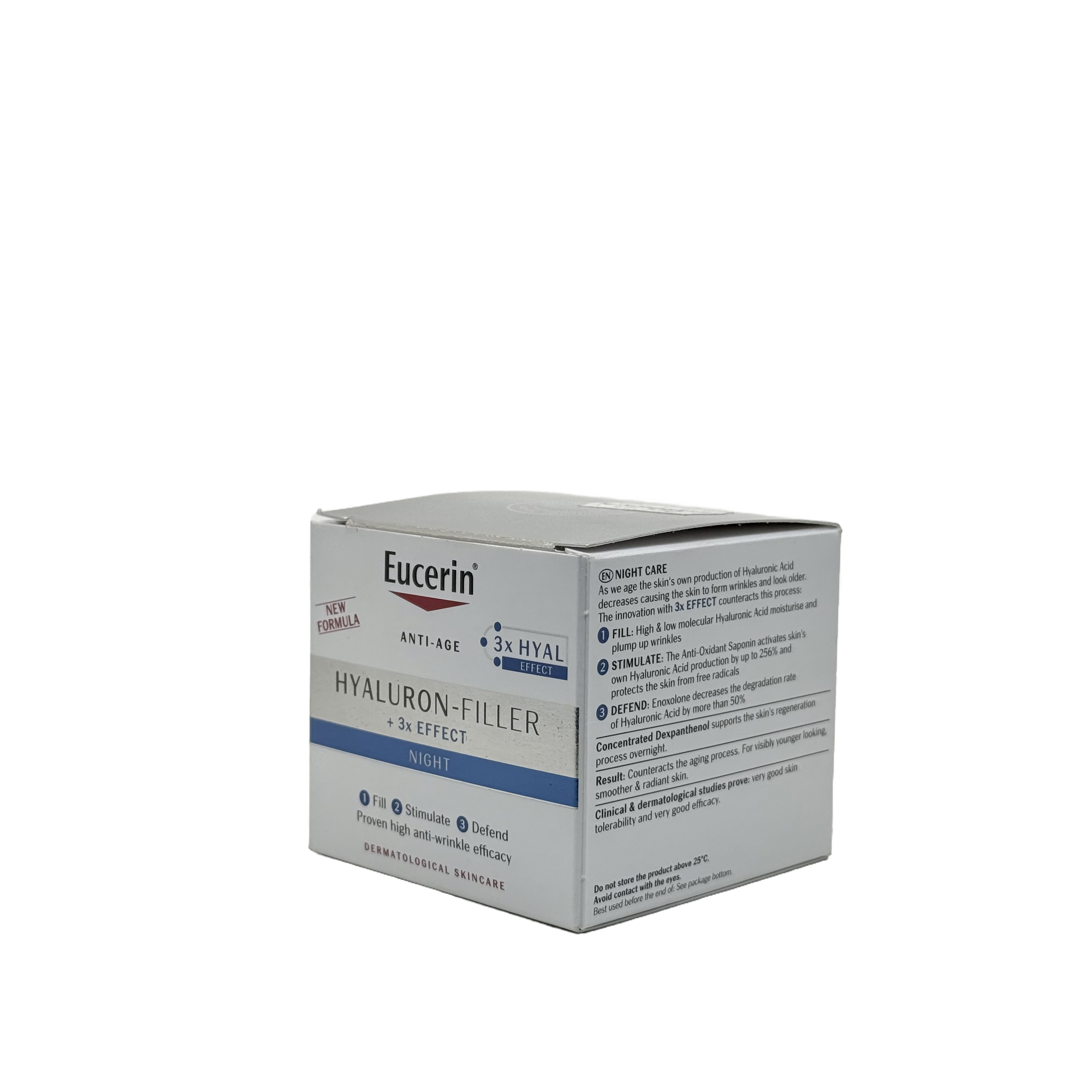 Eucerin Hyaluron-Filler +3x Effect Night Cream 50ml - يوسيرين هيالورون فيلر كريم ليلي ثلاثي التأثير 50 مل