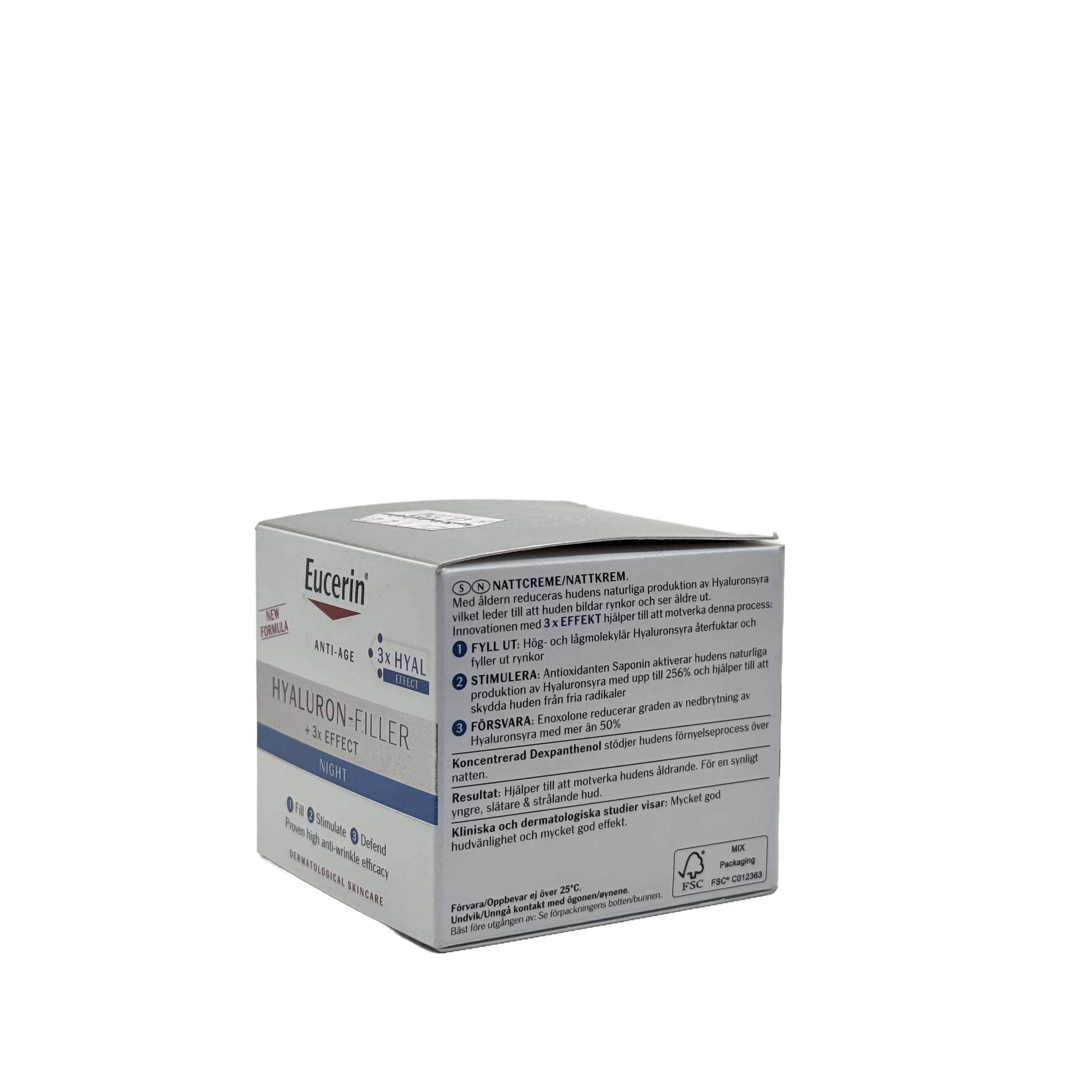 Eucerin Hyaluron-Filler +3x Effect Night Cream 50ml - يوسيرين هيالورون فيلر كريم ليلي ثلاثي التأثير 50 مل