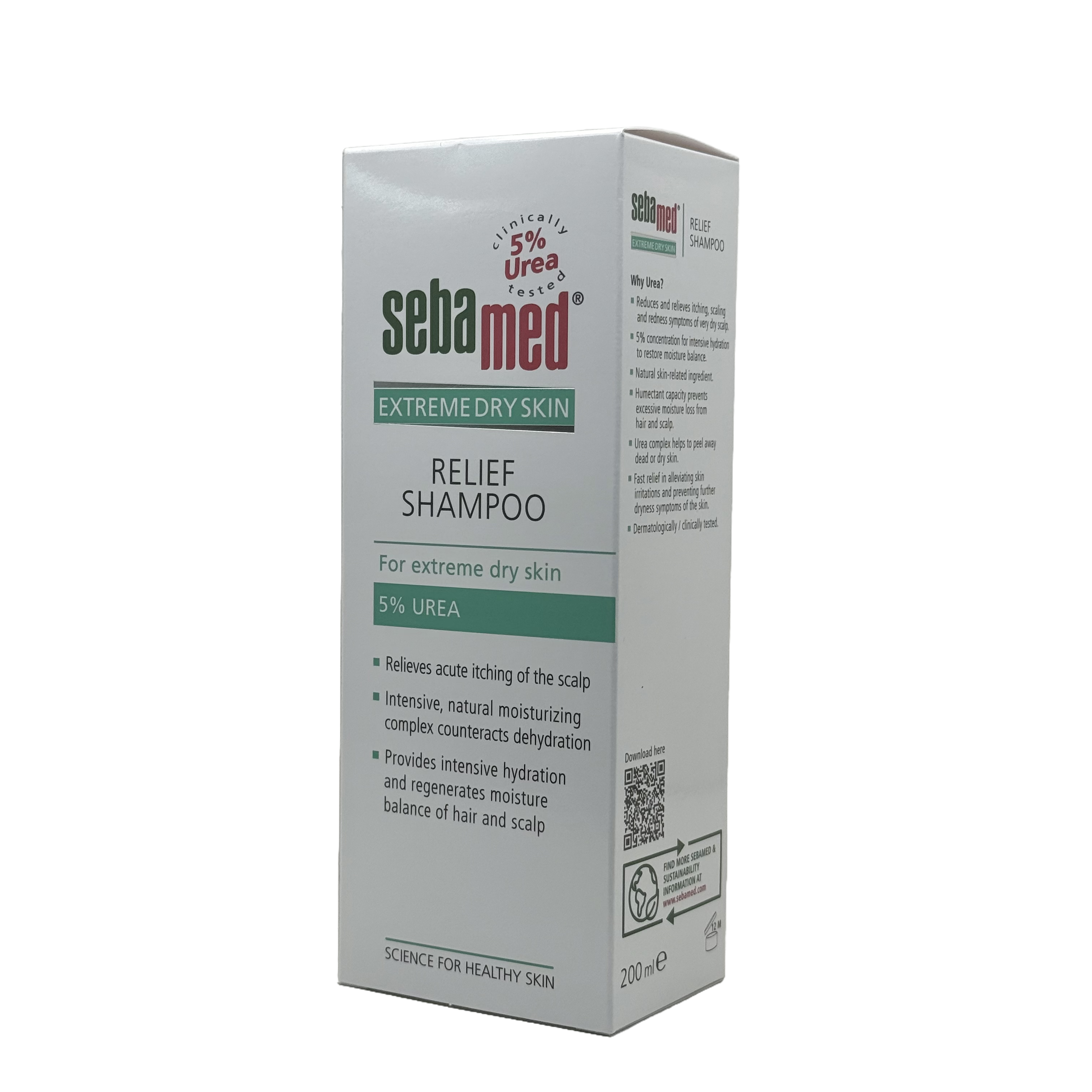 Sebamed Relief Shampoo 5% Urea 200ml - سيباميد شامبو يوريا 5 بالمئة لفروة الرأس الجافة 200 مل