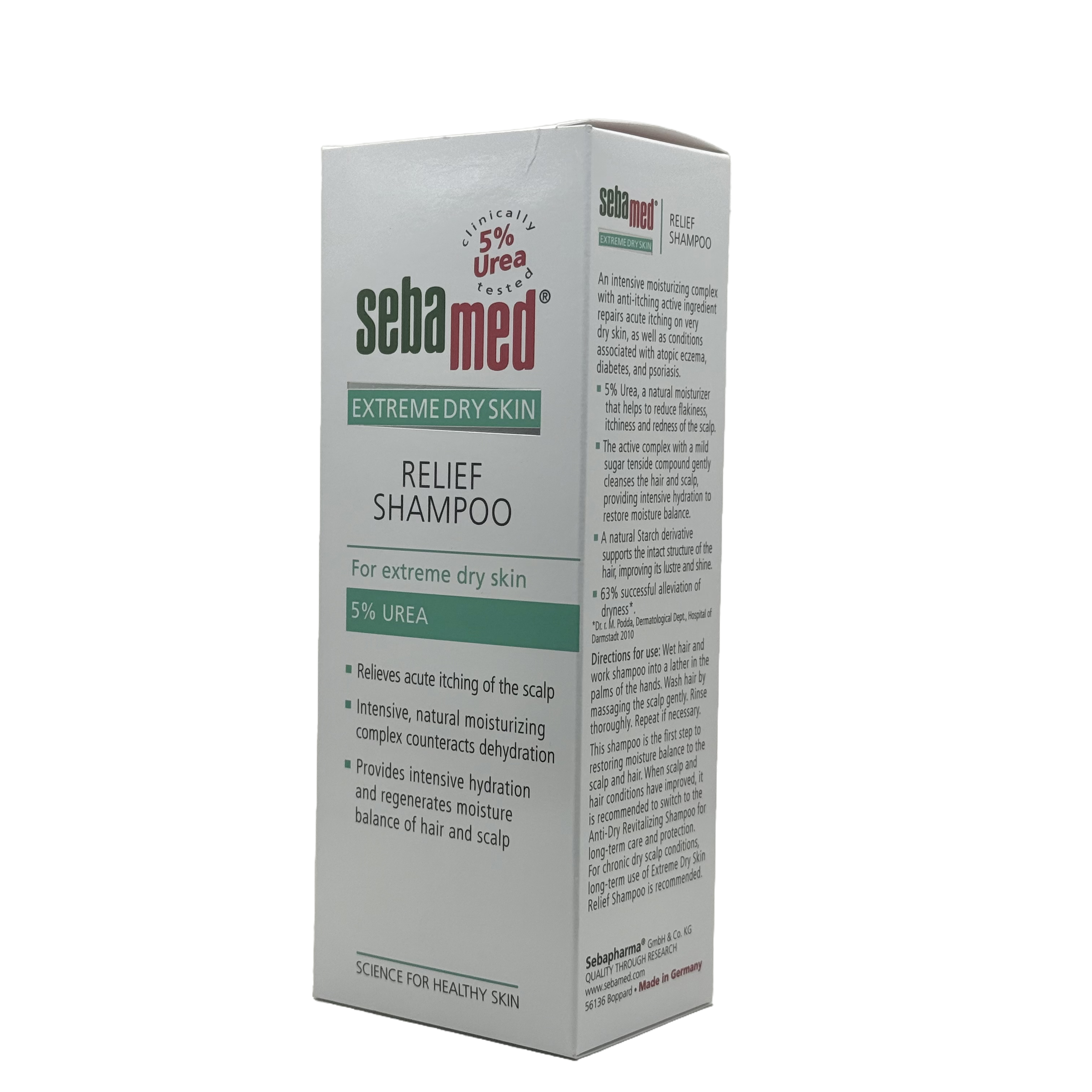 Sebamed Relief Shampoo 5% Urea 200ml - سيباميد شامبو يوريا 5 بالمئة لفروة الرأس الجافة 200 مل