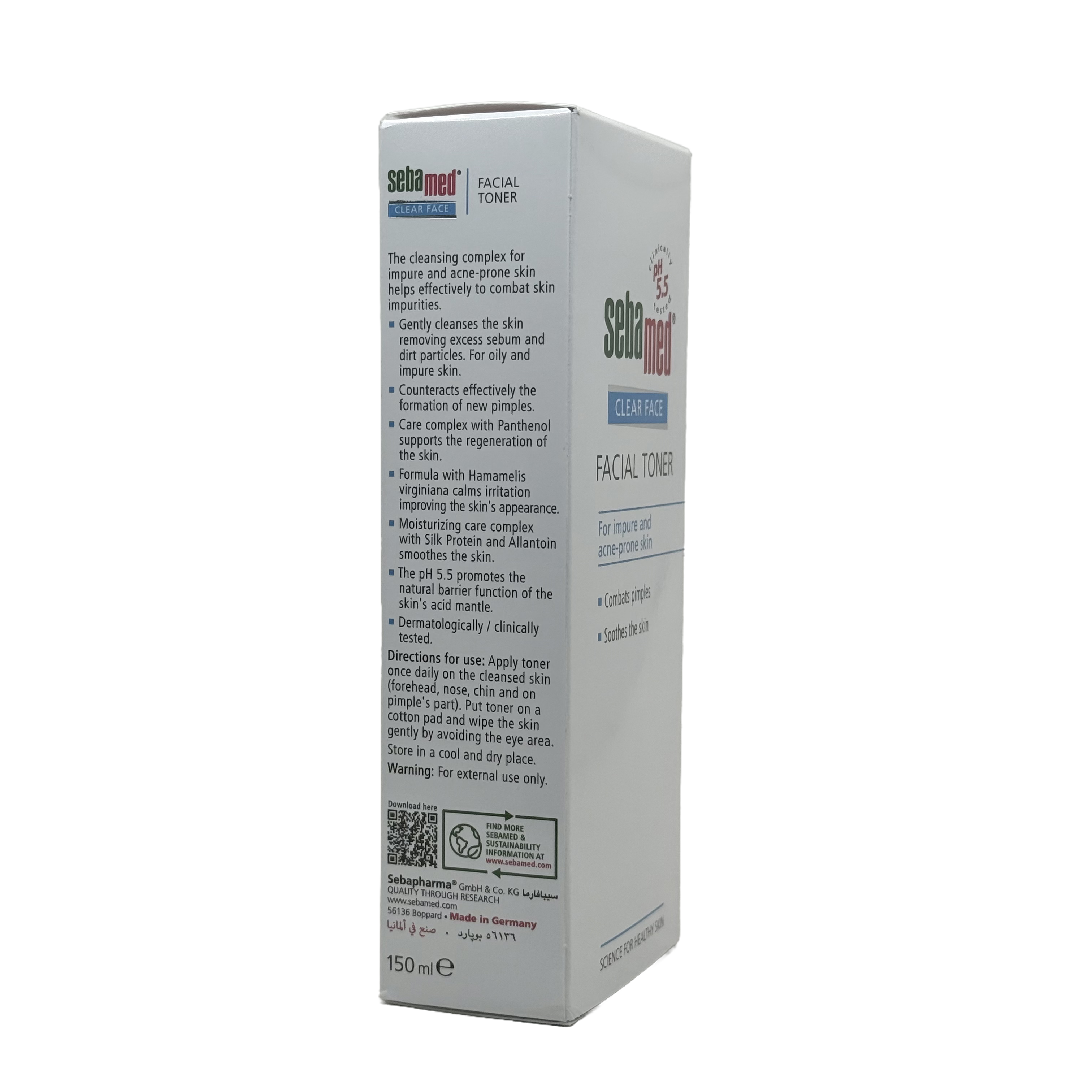 Sebamed Clear Face Deep Cleansing Toner 150ml - سيباميد كلير فيس تونر تنظيف عميق 150 مل