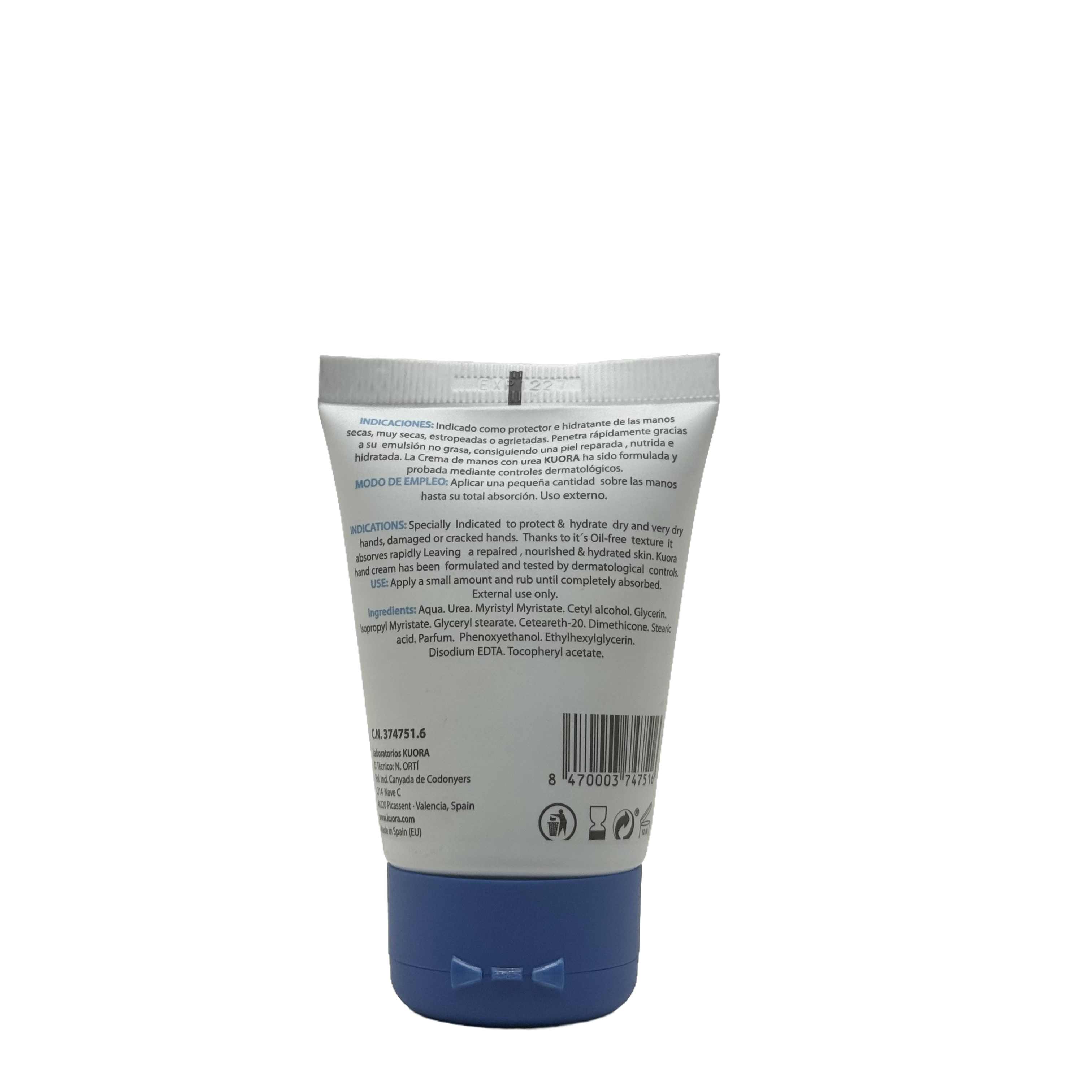 KUORA Repair Hand Cream 5% Urea 50ml - كورا كريم إصلاح اليدين يوريا 5٪ 50 مل