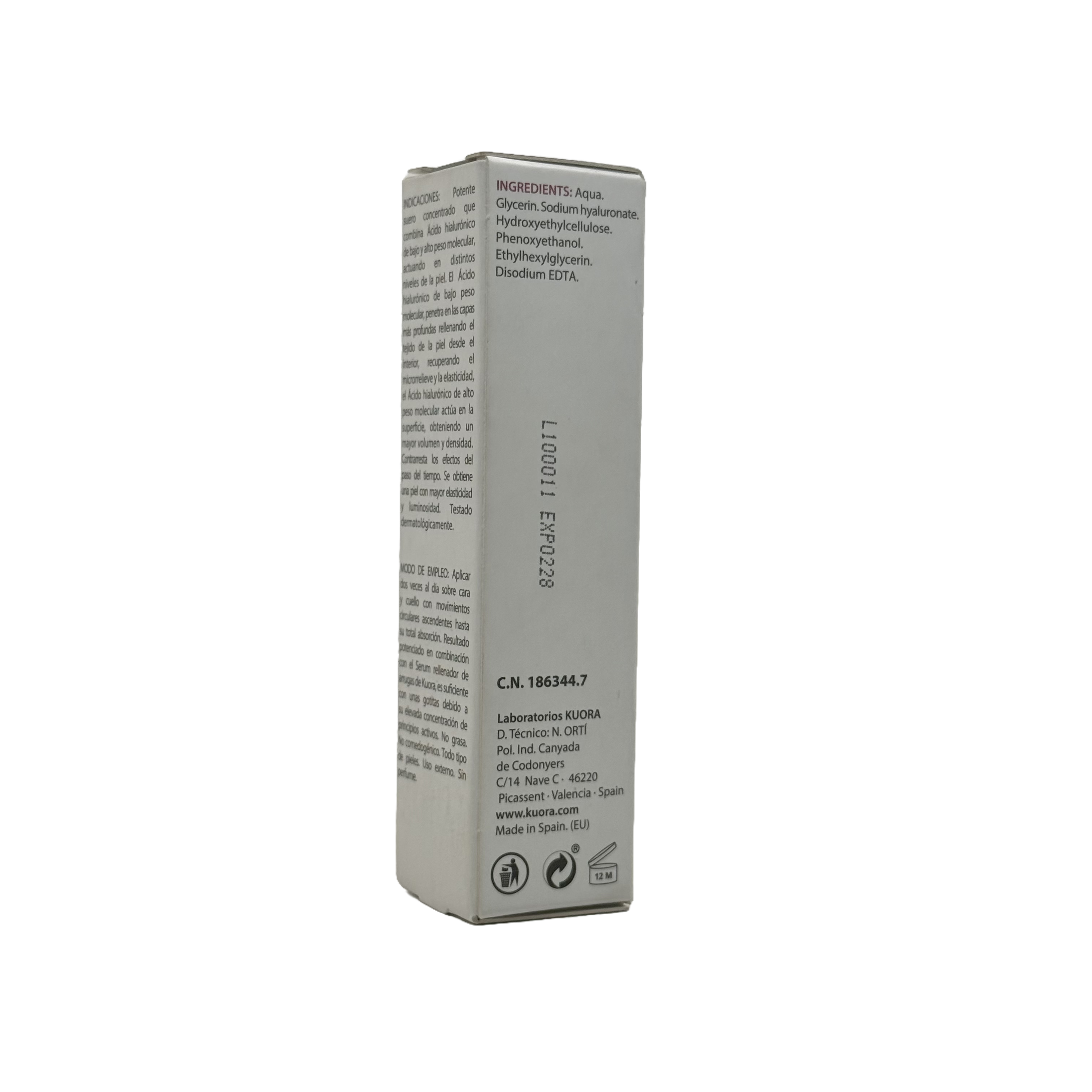 KUORA Hyaluronic Acid Concentrated Serum 30ml - كورا سيروم حمض الهيالورونيك المركز 30 مل