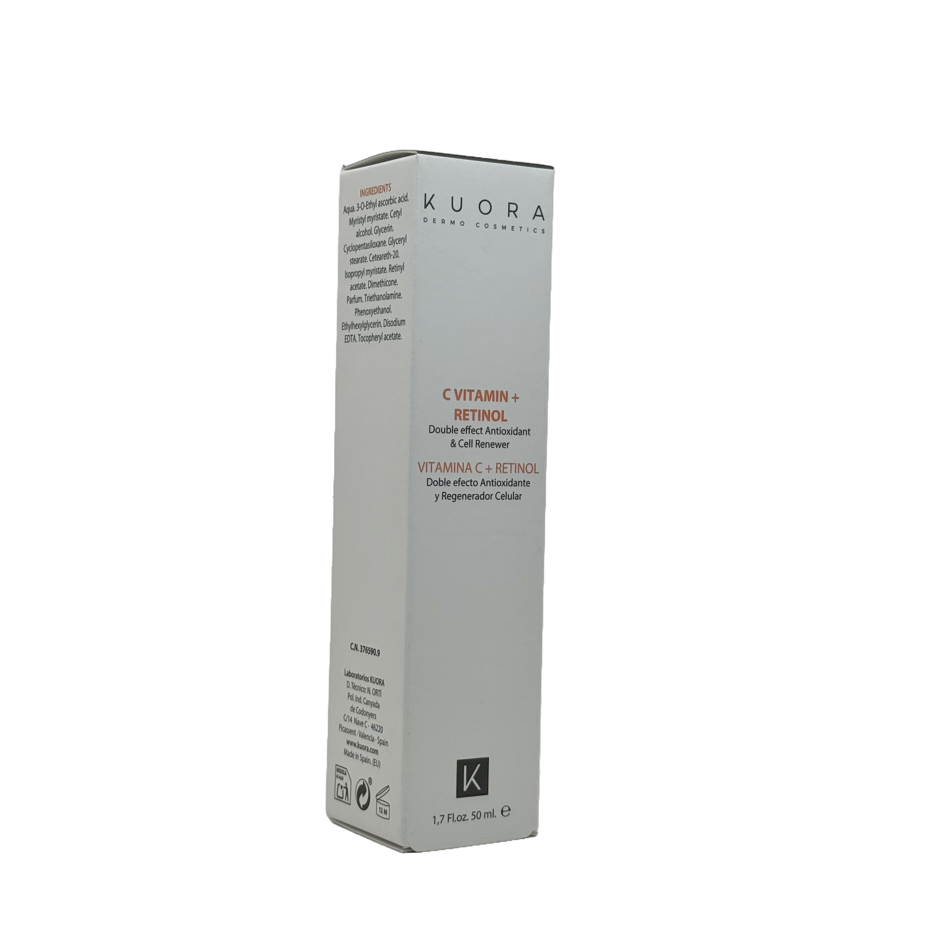 KUORA C Vitamin + Retinol Cream 50ml - كورا كريم فيتامين سي + ريتينول 50 مل