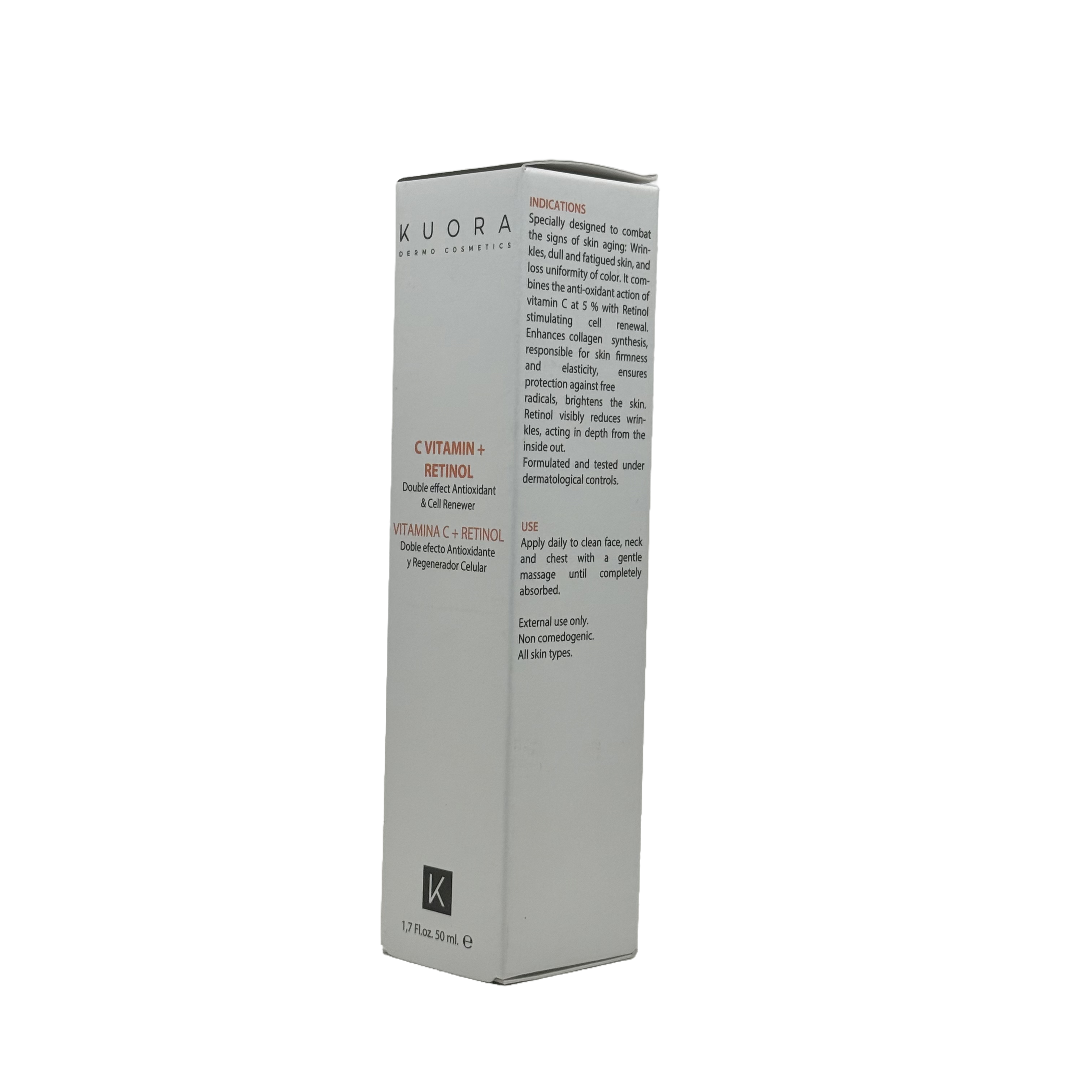 KUORA C Vitamin + Retinol Cream 50ml - كورا كريم فيتامين سي + ريتينول 50 مل