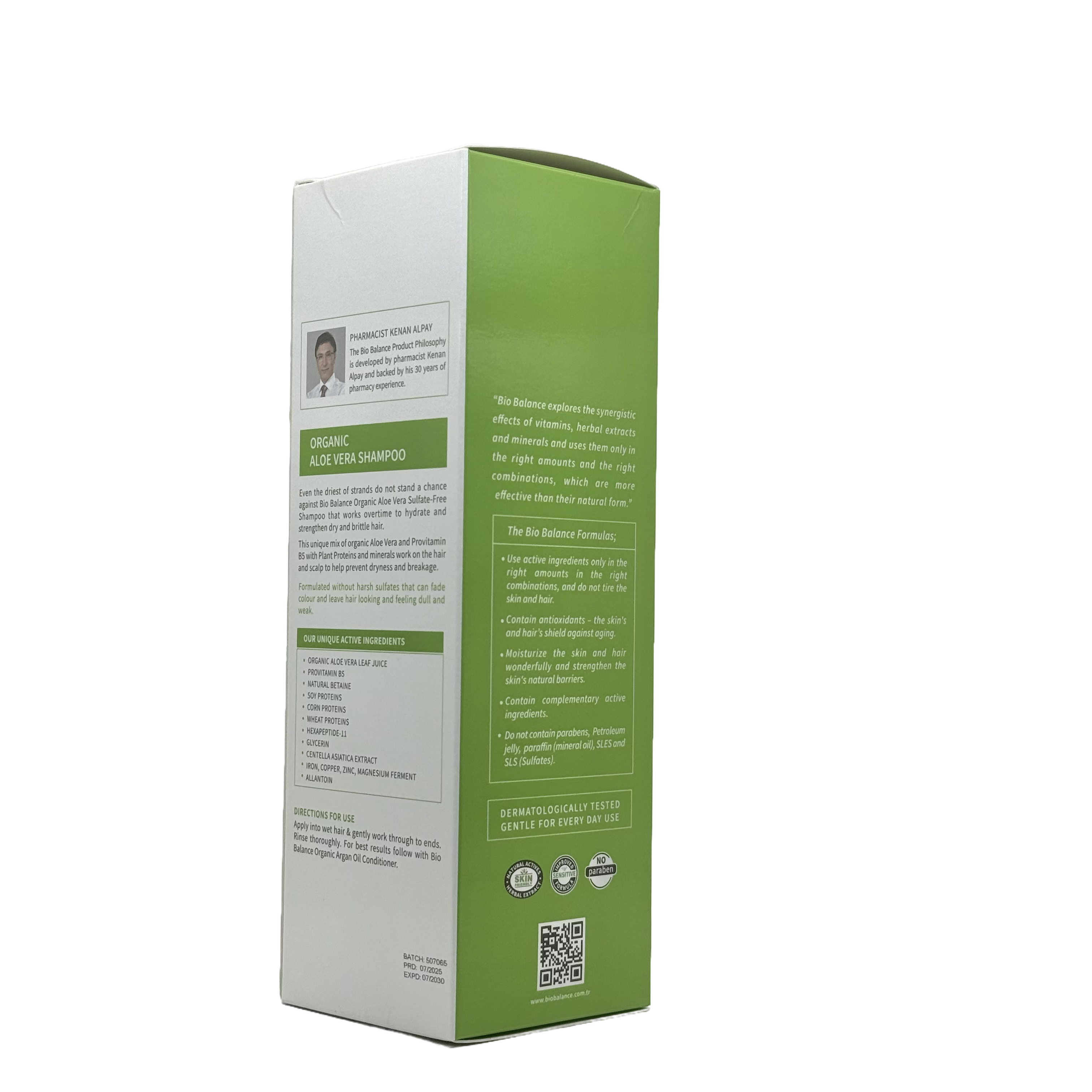 biobalance Organic Aloe Vera Shampoo 330ml - بيوبالانس شامبو الألوفيرا العضوي 330 مل