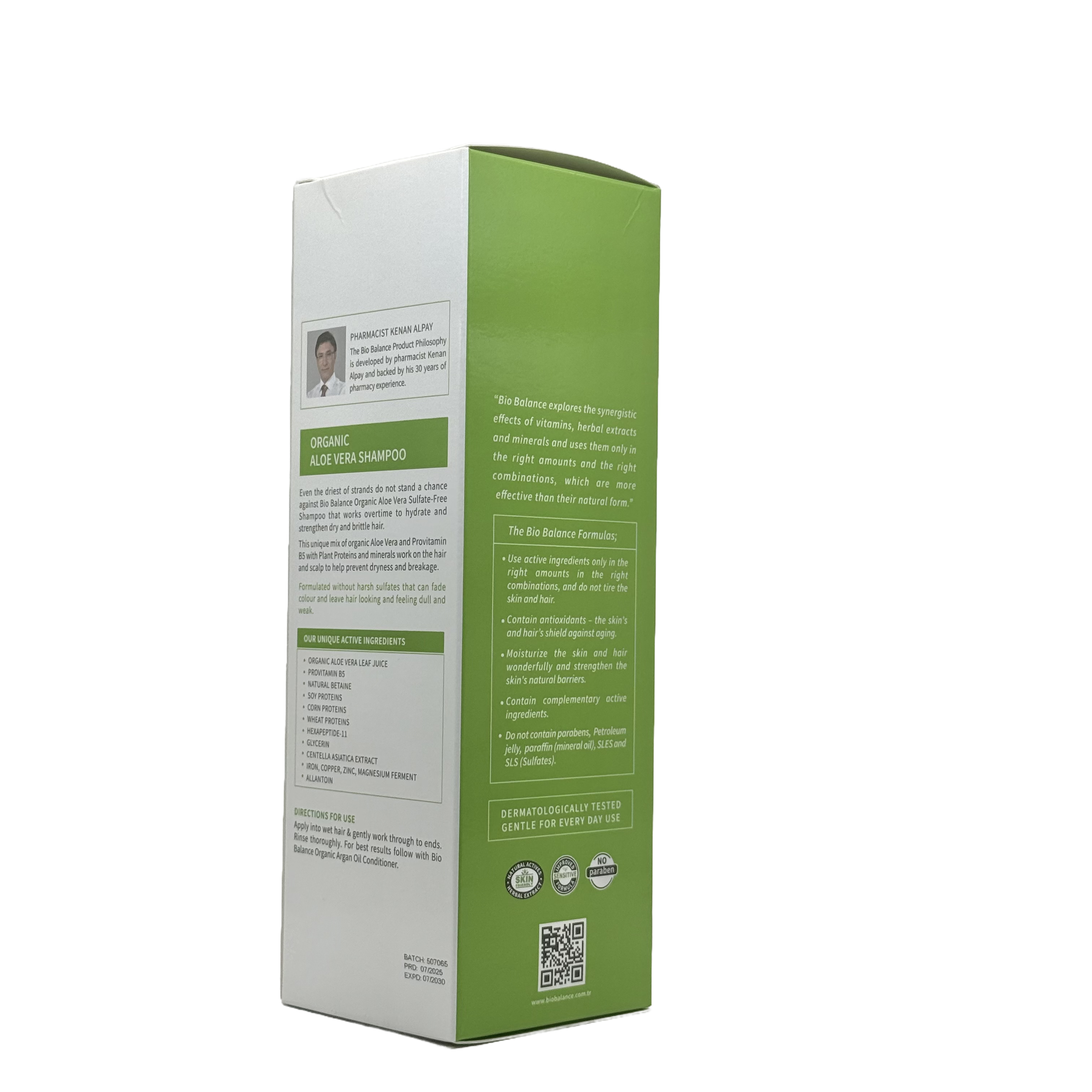 biobalance Organic Aloe Vera Shampoo 330ml - بيوبالانس شامبو الألوفيرا العضوي 330 مل