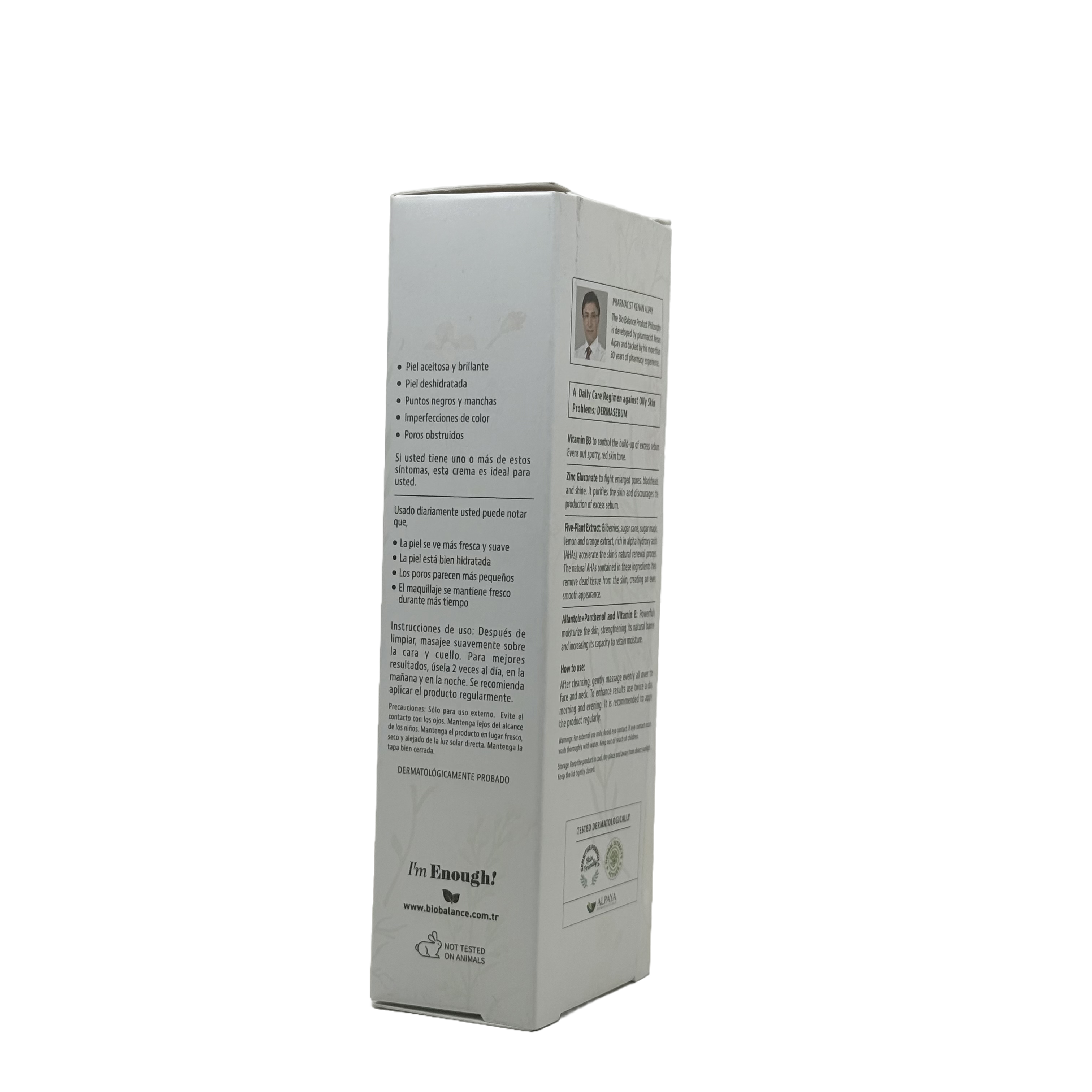biobalance Dermasebum Purifying Moisturizing Facial Cream 55ml - بيوبالانس كريم ترطيب وتنقية الوجه ديرماسيبم 55 مل