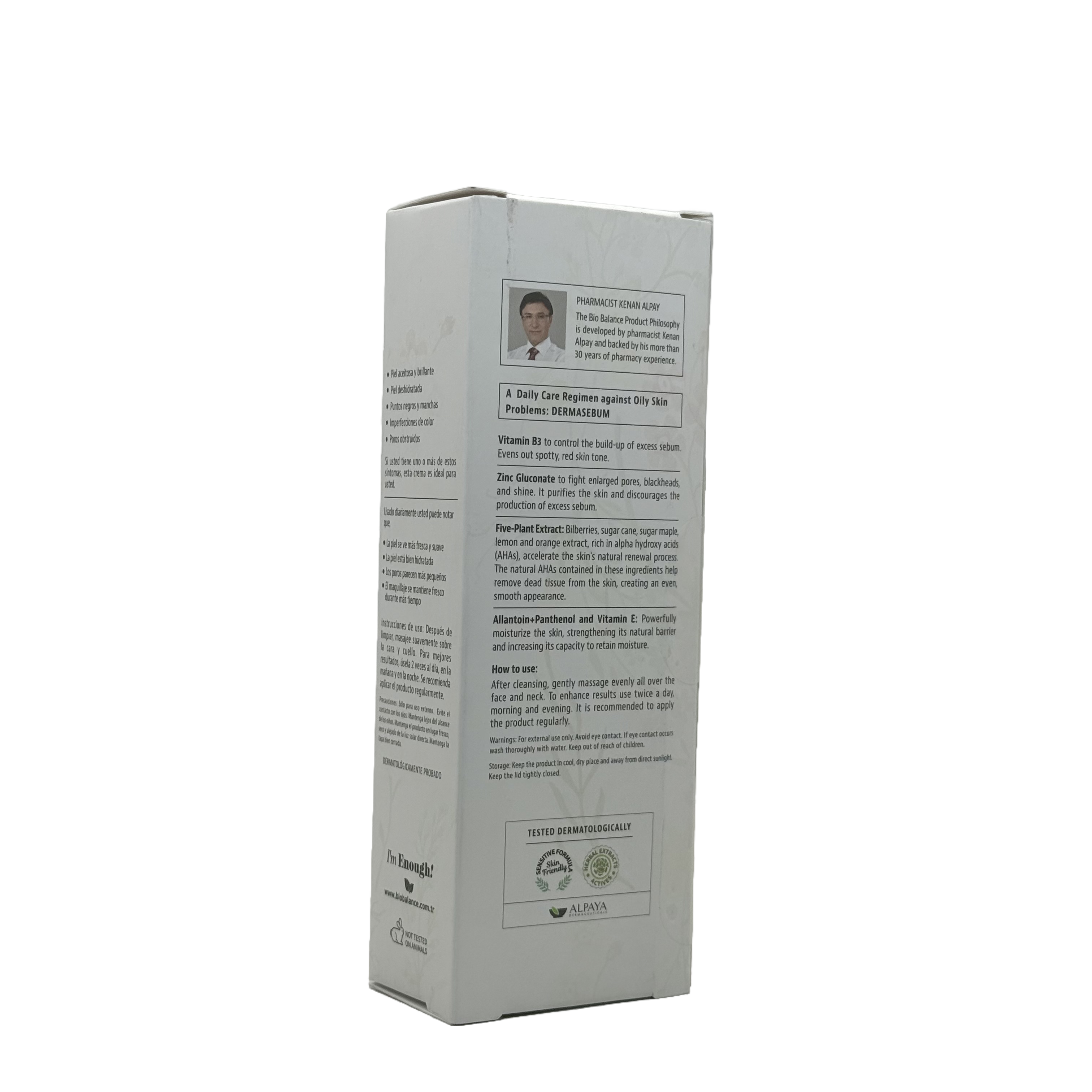 biobalance Dermasebum Purifying Moisturizing Facial Cream 55ml - بيوبالانس كريم ترطيب وتنقية الوجه ديرماسيبم 55 مل