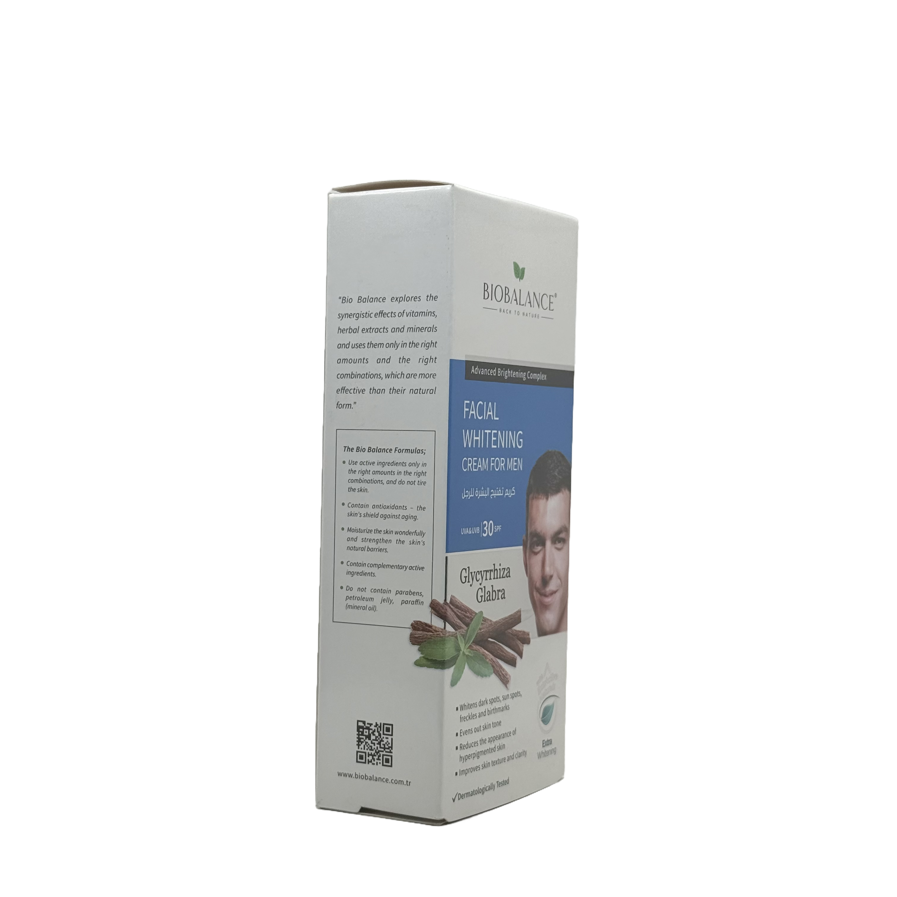 Biobalance Facial Whitening Cream For Man SPF 30 60ml - بيوبالانس كريم تفتيح الوجه للرجال SPF 30 60 مل