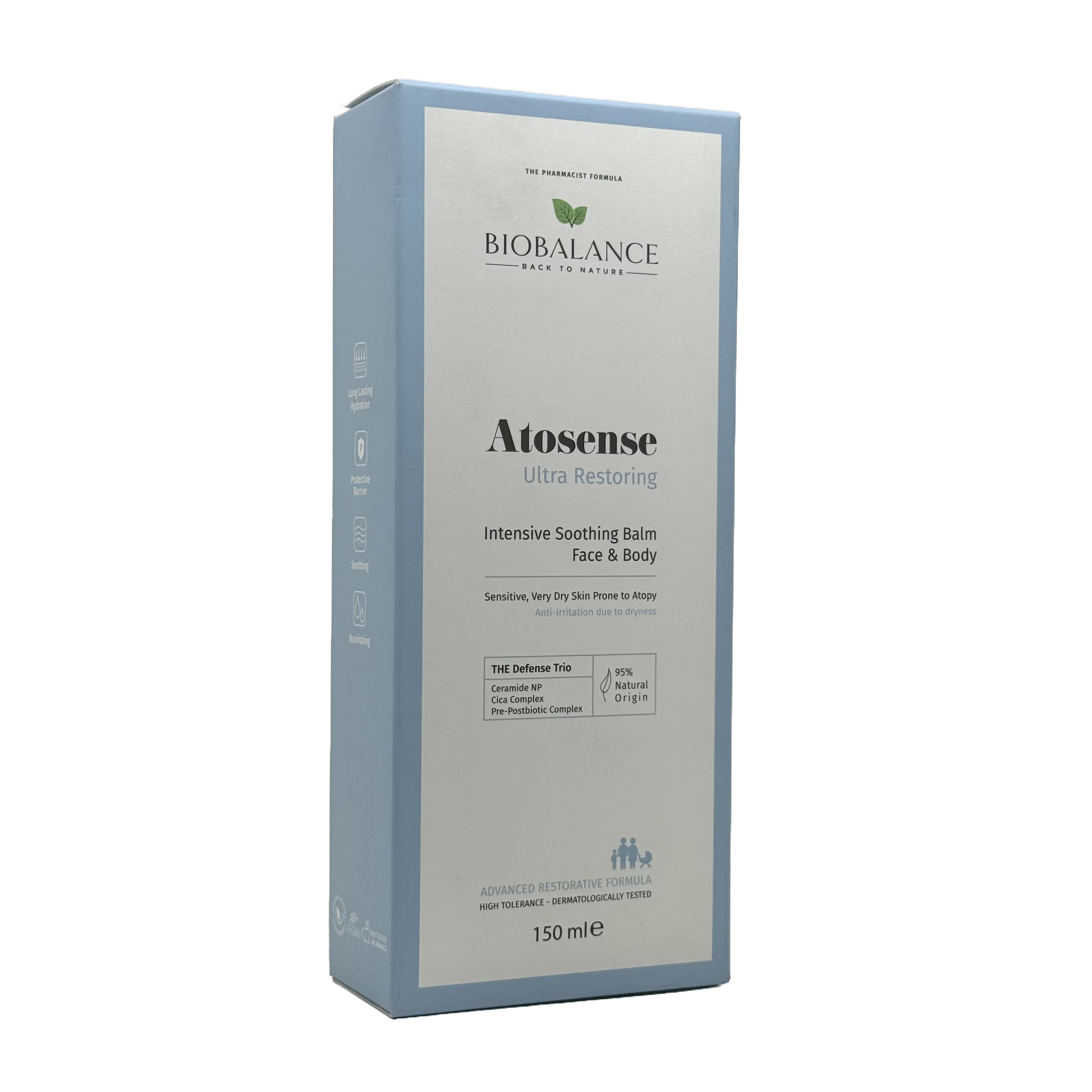 Biobalance Atosense Ultra Restoring Intensive Soothing Balm 150ml - بيوبالانس اتوسنس بلسم ترميم وتهدئة مكثف 150 مل