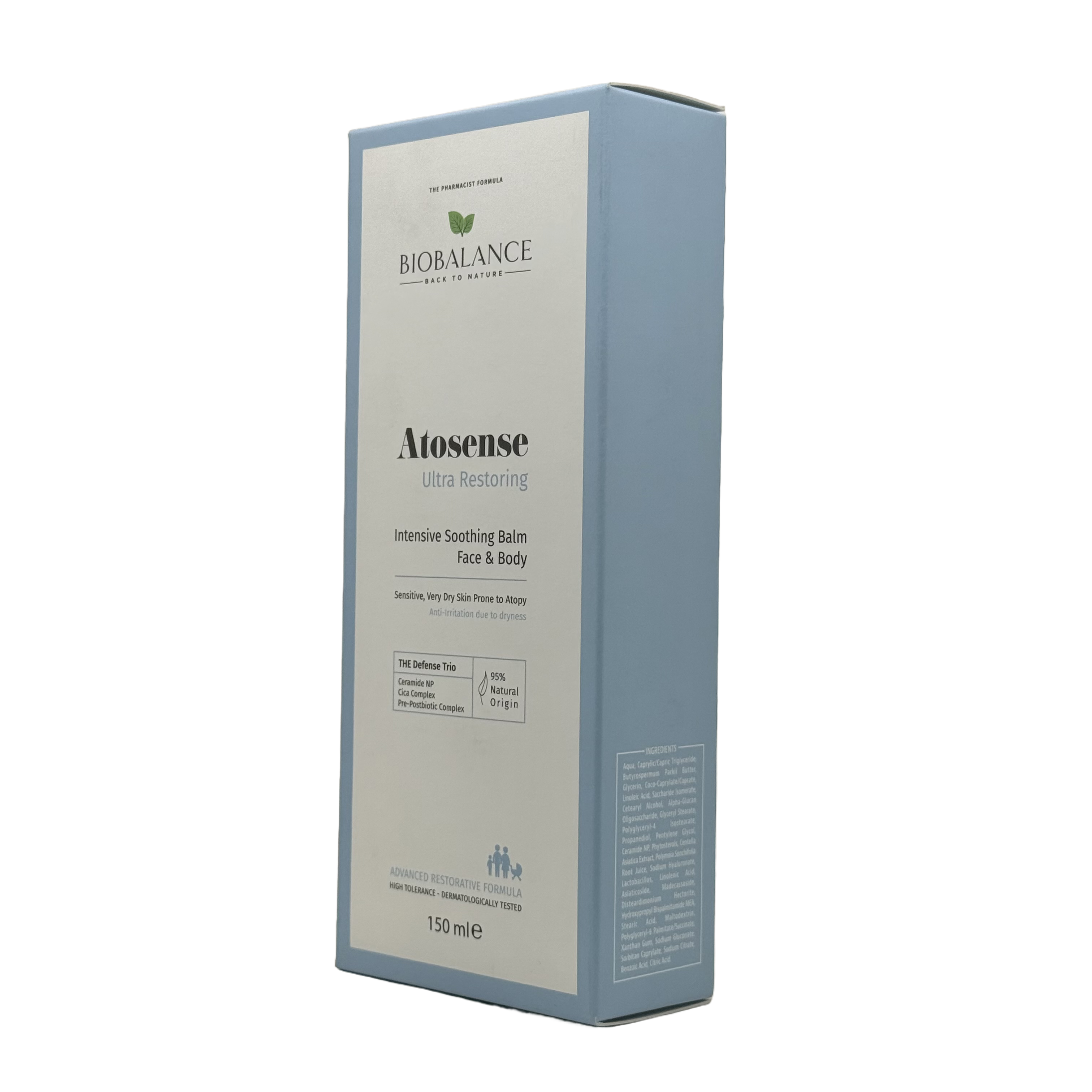 Biobalance Atosense Ultra Restoring Intensive Soothing Balm 150ml - بيوبالانس اتوسنس بلسم ترميم وتهدئة مكثف 150 مل