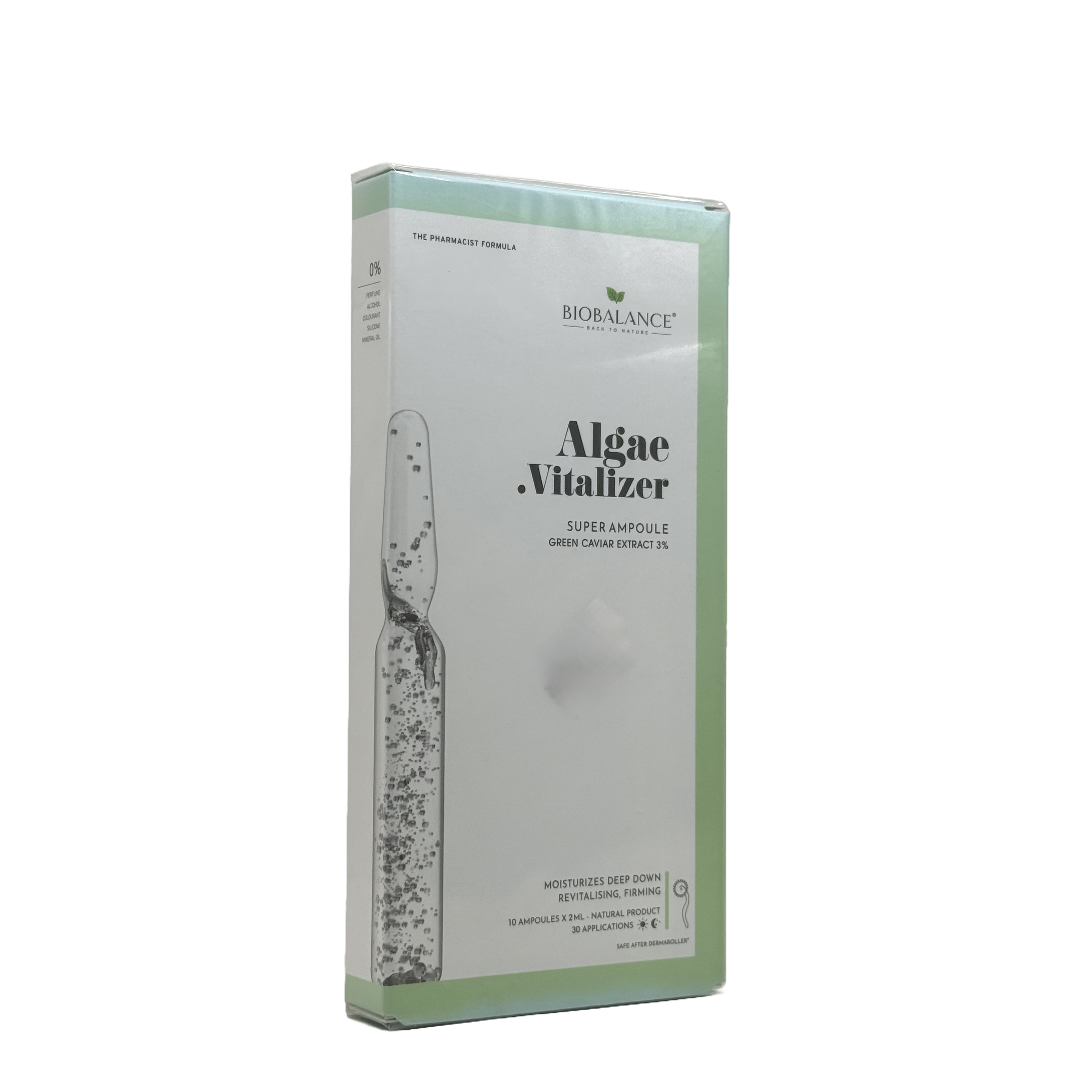 Biobalance Algae Vitalizer Super Ampoule Green Caviar Extract 3% 10 x 2ml - بيوبالانس أمبول منشط الطحالب الفائق خلاصة الكافيار الأخضر 3% 10 × 2 مل