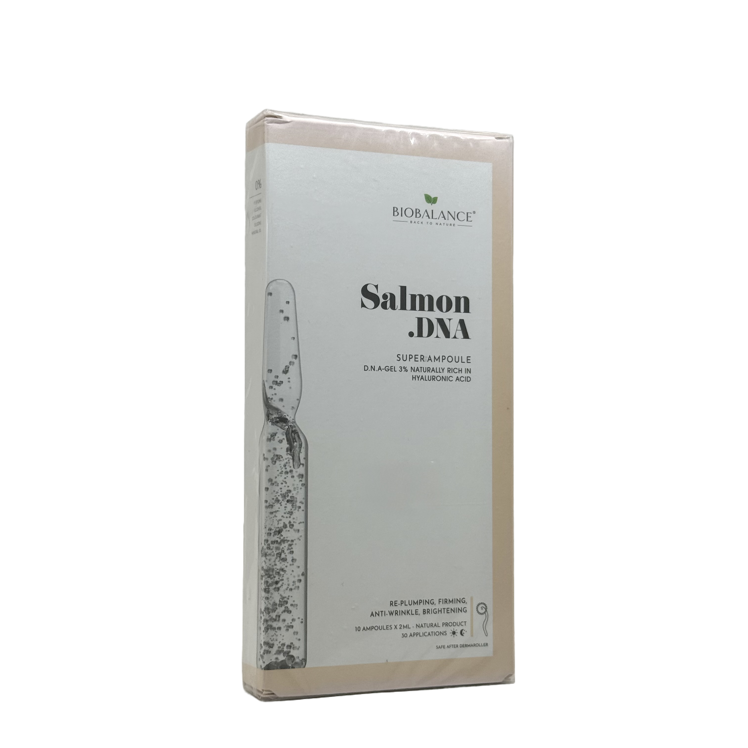 Biobalance Salmon DNA Super Ampoule DNA Gel 3% 10 x 2ml - بيوبالانس أمبول سالمون دي ان ايه الفائق دي ان ايه جل 3% 10 × 2 مل