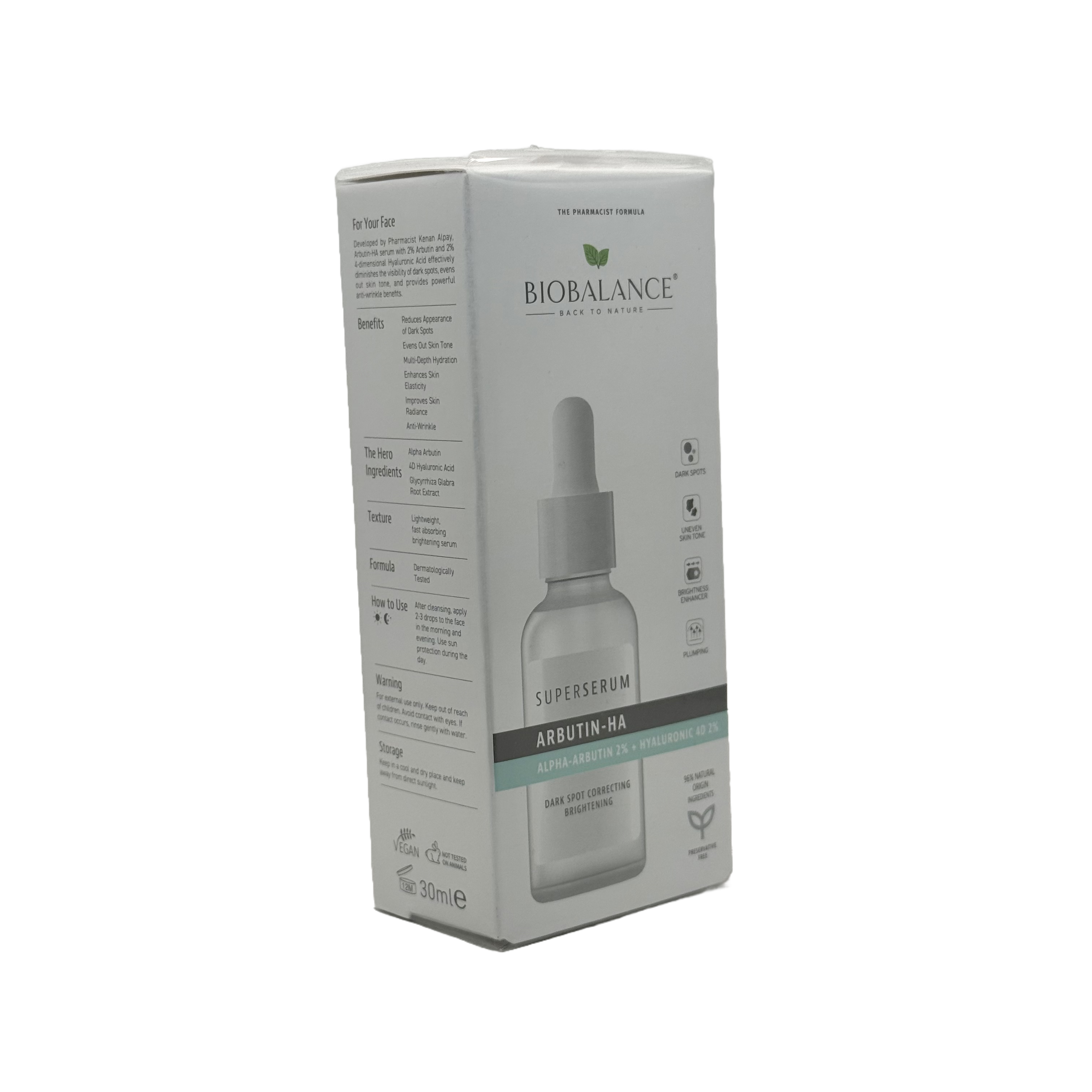 Biobalance Arbutin HA Super Serum 30ml - بيوبالانس سيروم اربوتين اتش ايه الفائق 30 مل