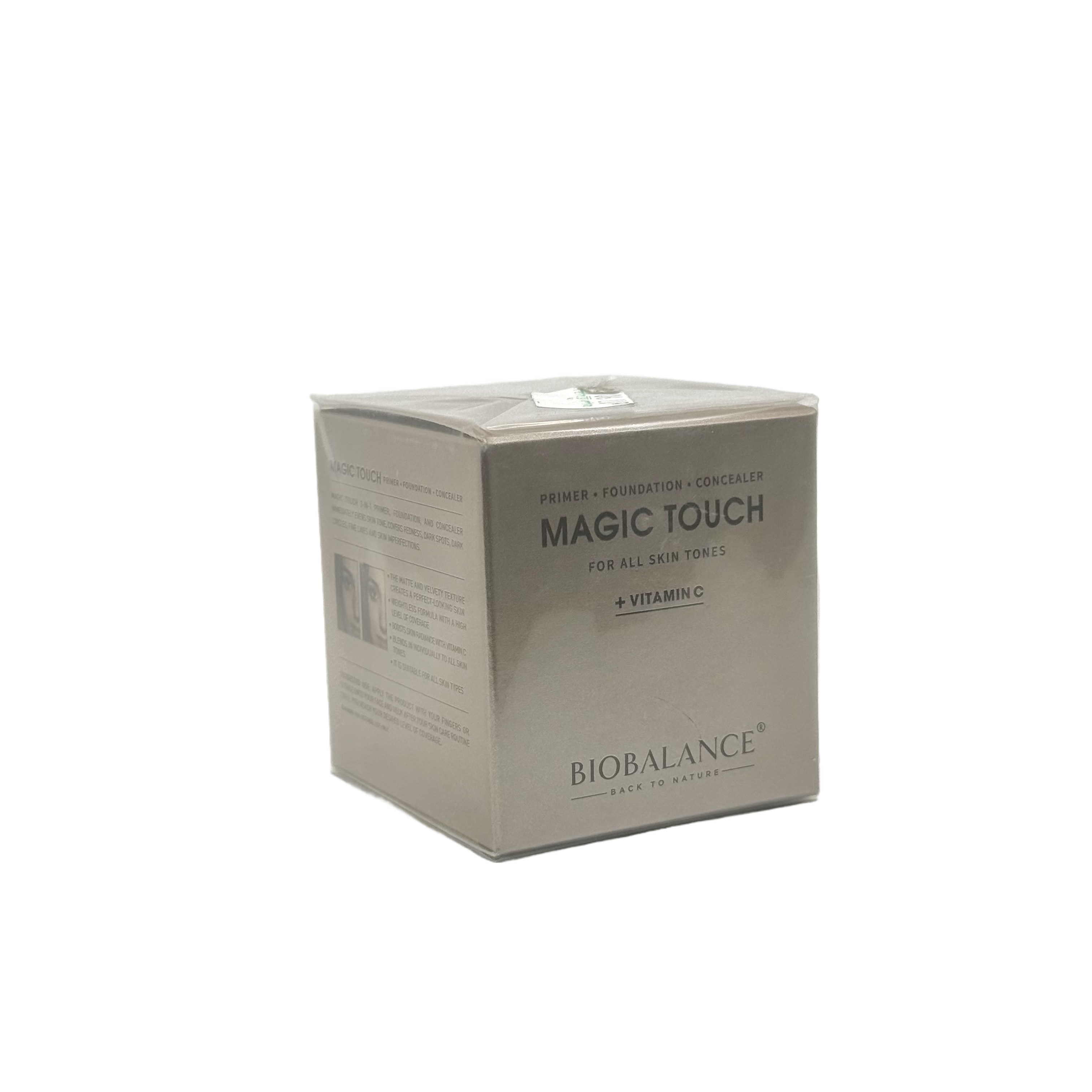 Biobalance Magic Touch Primer Foundation Concealer For All Skin Tones 30ml - بيوبالانس ماجيك تاتش برايمر فاونديشن كونسيلر لجميع ألوان البشرة 30 مل