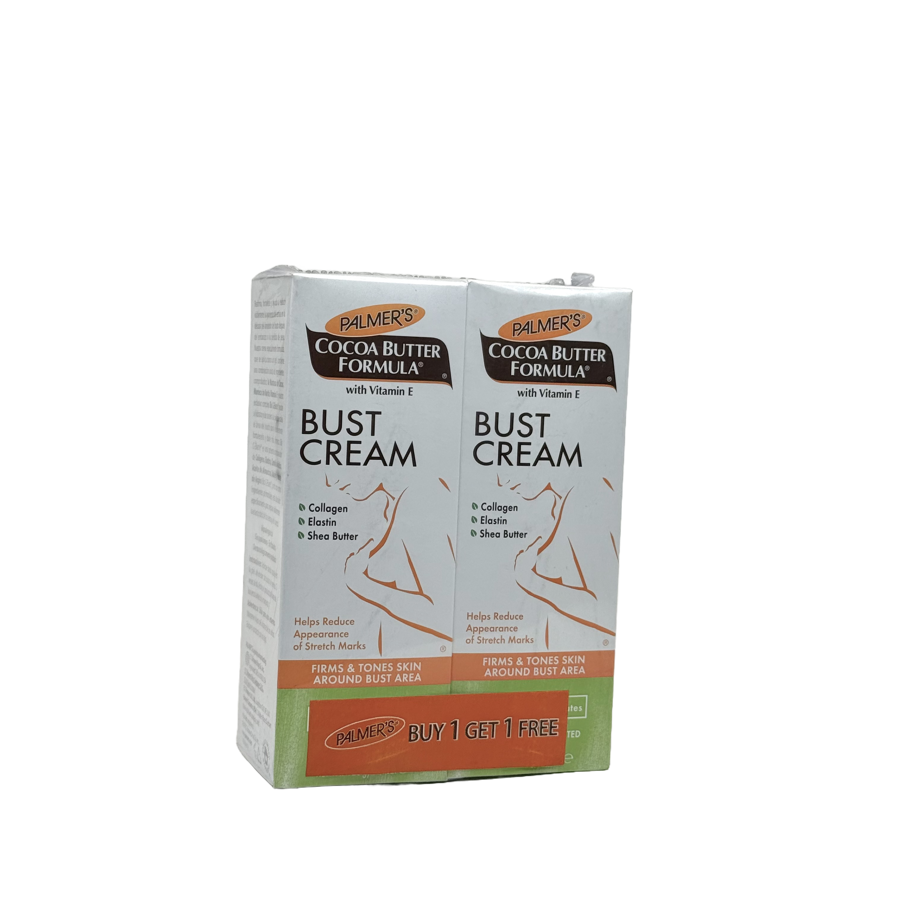 Palmers Cocoa Butter Bust Cream 125 g Buy 1 Get 1   -  كريم بالمرز بزبدة الكاكاو لمنطقة الصدر 125 غرام عرض اشتري 1 واحصل على 1