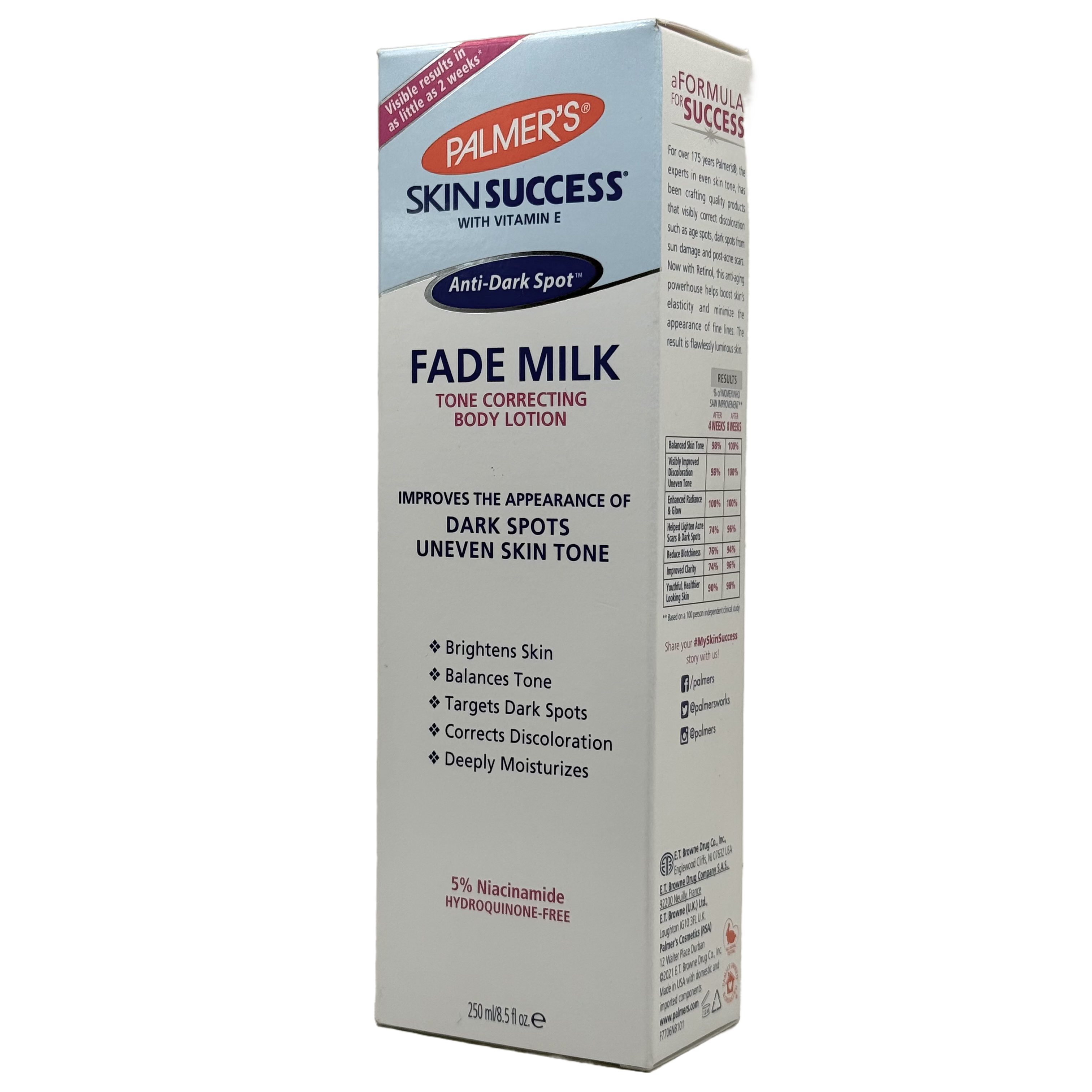 Palmers Anti-Dark Spot Fade Milk 250 ml - حليب بالمرز المضاد للبقع الداكنة 250 مل