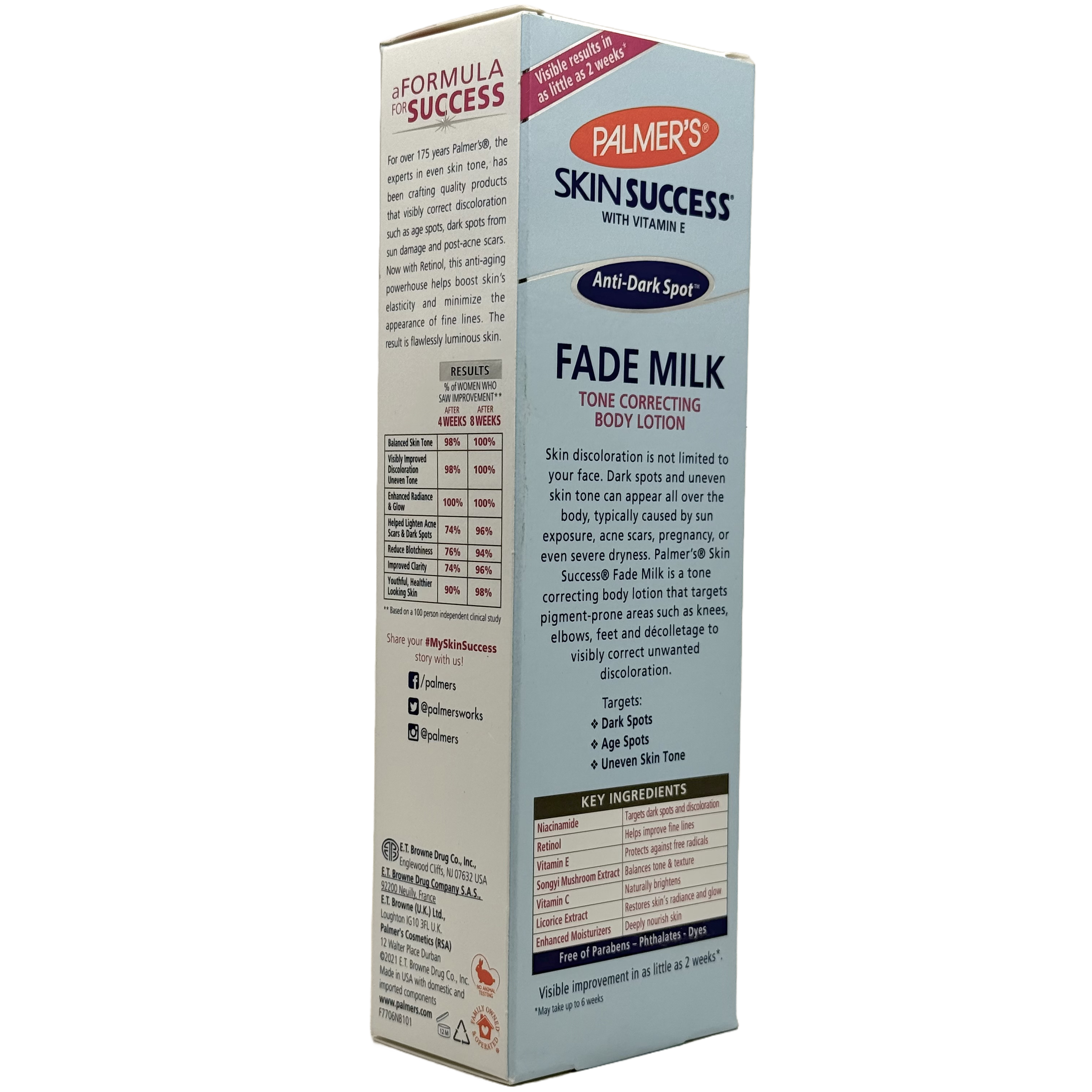 Palmers Anti-Dark Spot Fade Milk 250 ml - حليب بالمرز المضاد للبقع الداكنة 250 مل
