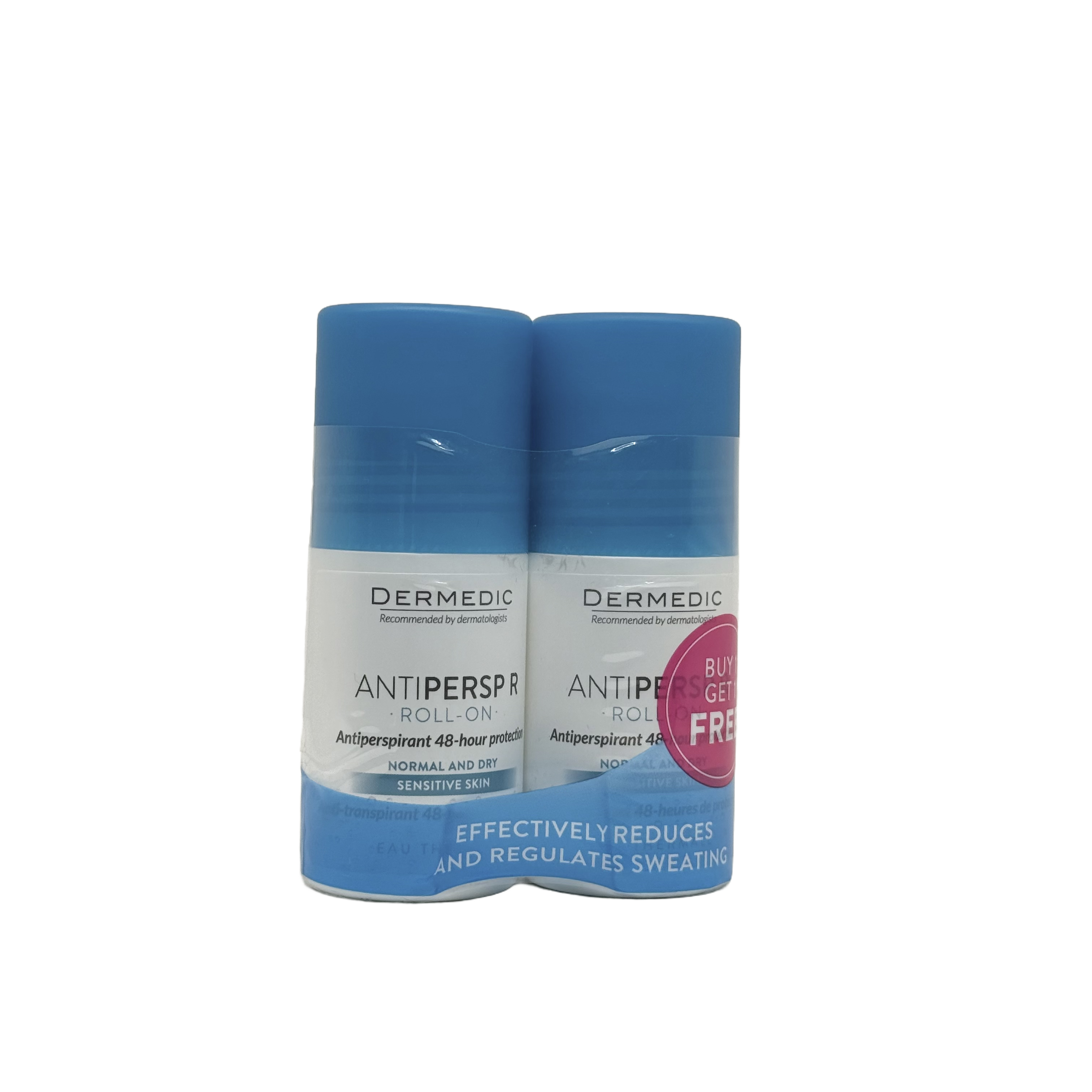 Dermedic Anti-Perspirant Deodorant Roll On 60 ml Buy 1 Get 1    -    مزيل عرق ديرميديك رول أون مضاد للتعرق 60 مل عرض اشتري 1 واحصل على 1