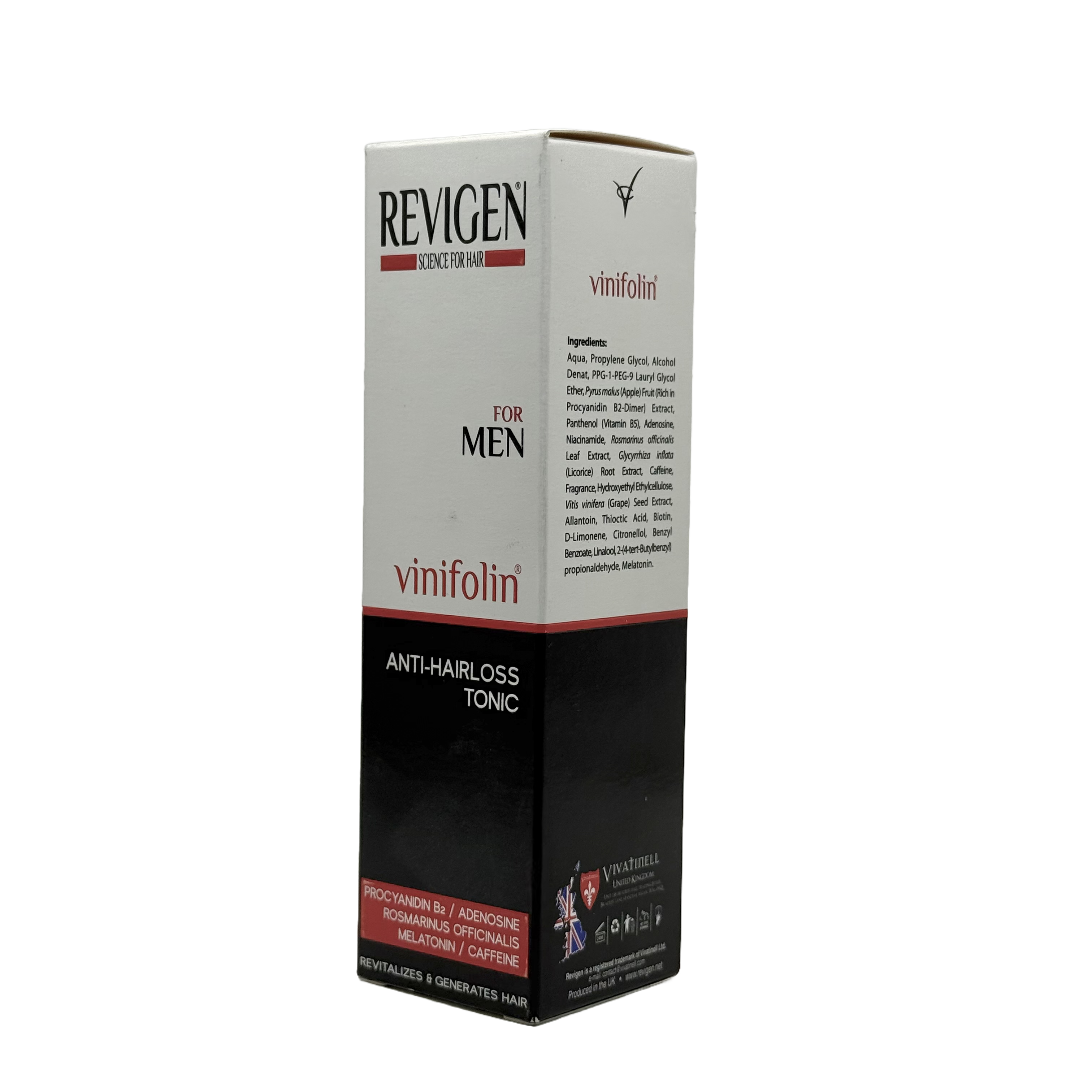 Revigen Vinifolin Anti Hair Loss Tonic for Men 250 ml - تونك ريفيجين فينيفولين المضاد لتساقط الشعر للرجال 250 مل