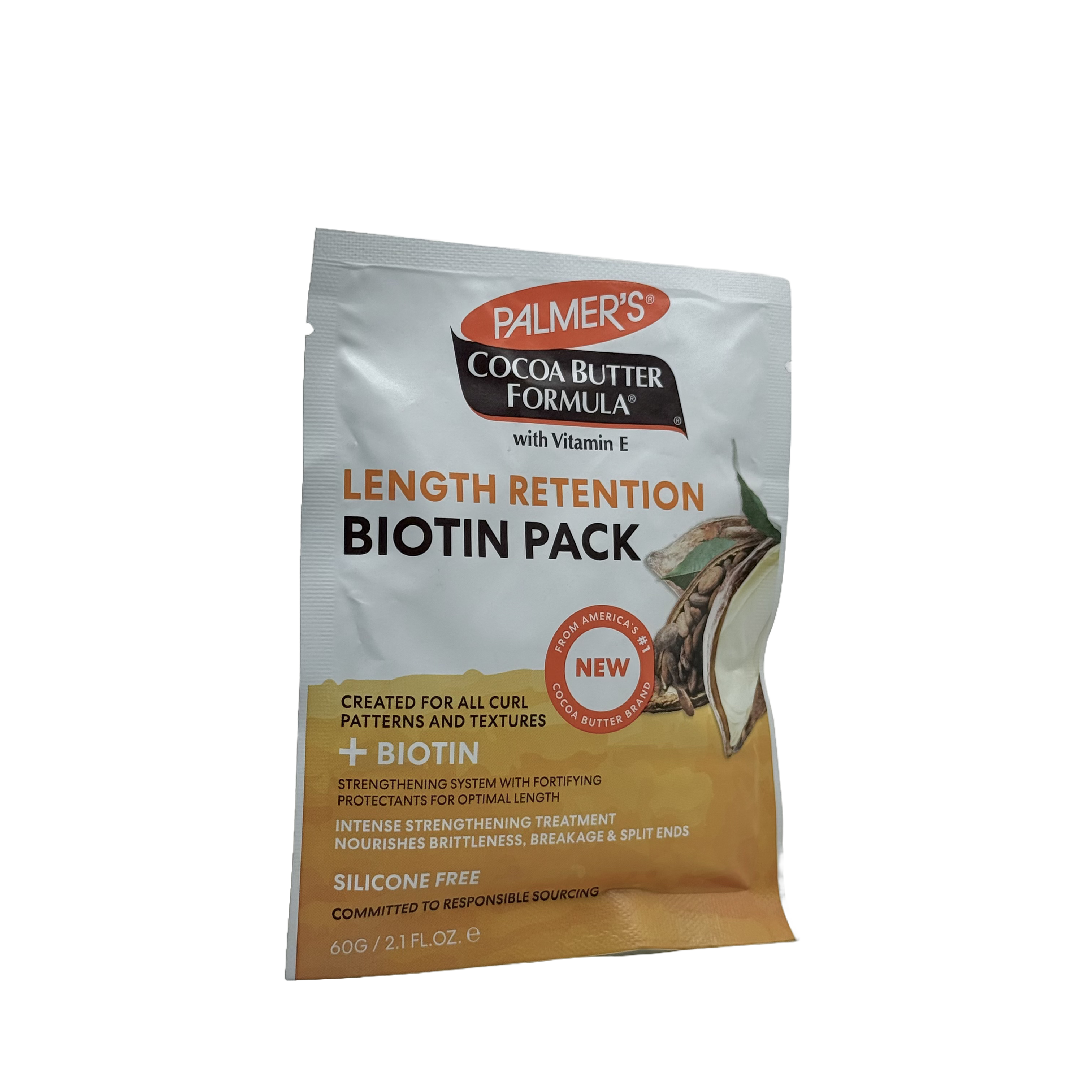 Palmers Cocoa Butter Biotin Pack 60 g - ماسك بالمرز بزبدة الكاكاو والبيوتين 60 غرام