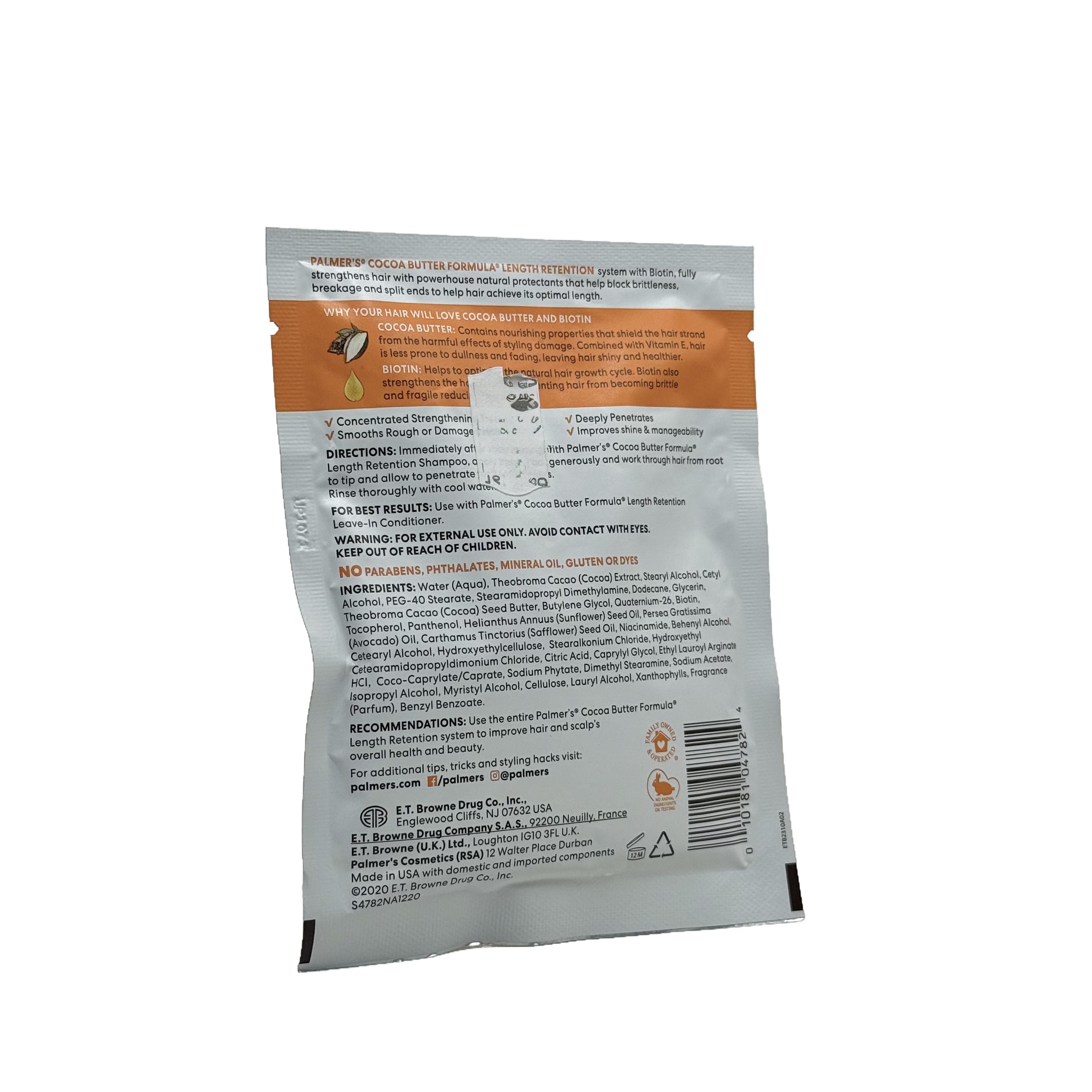 Palmers Cocoa Butter Biotin Pack 60 g - ماسك بالمرز بزبدة الكاكاو والبيوتين 60 غرام