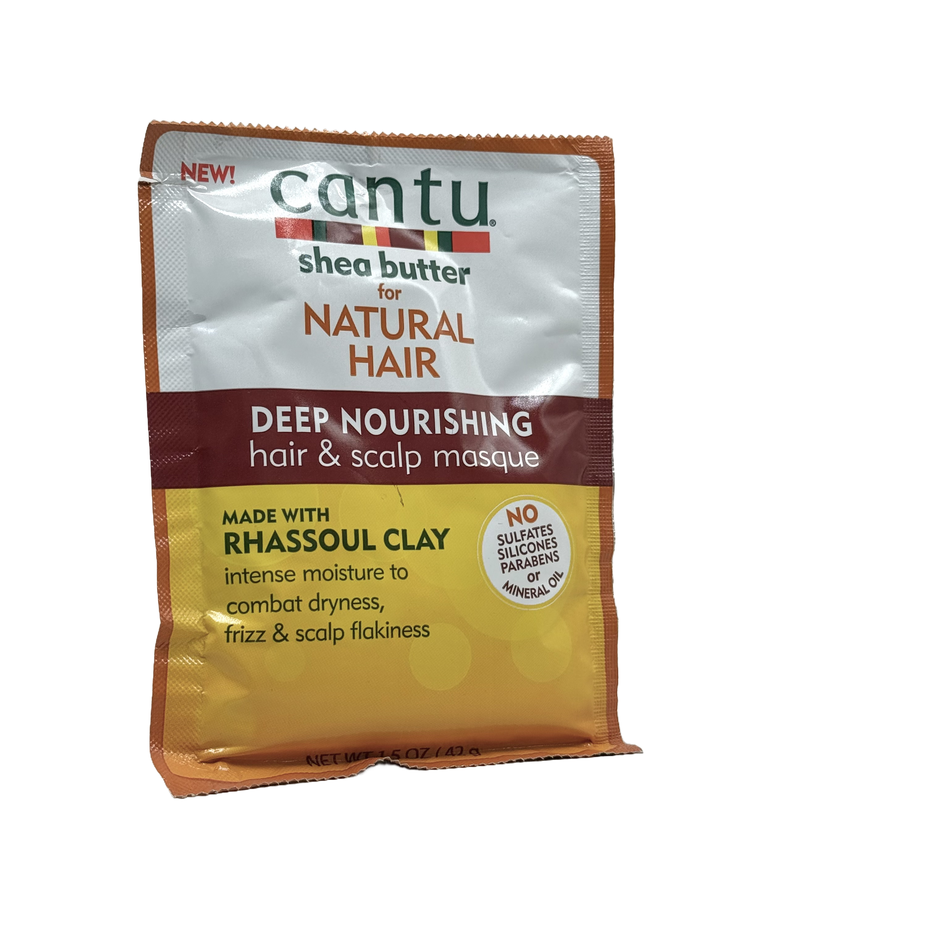 Cantu Deep Nourishing Hair & Scalp Masque with Rhassoul Clay 42 g - كانتو ماسك مغذي عميق للشعر وفروة الرأس بطين الغاسول 42 غرام