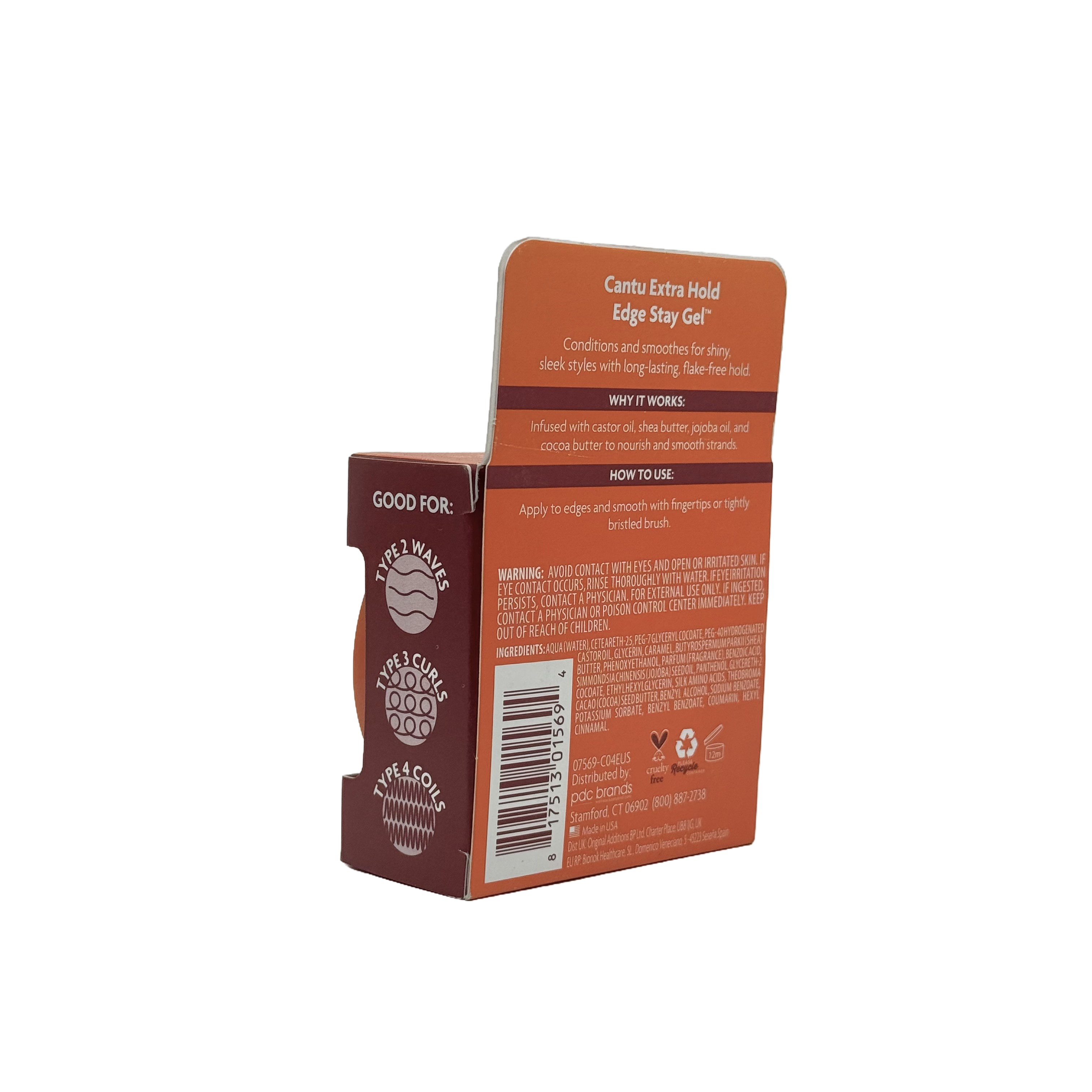 Cantu Extra Hold Edge Stay Gel 64 g - كانتو جل تثبيت قوي للأطراف إكسترا هولد 64 غرام