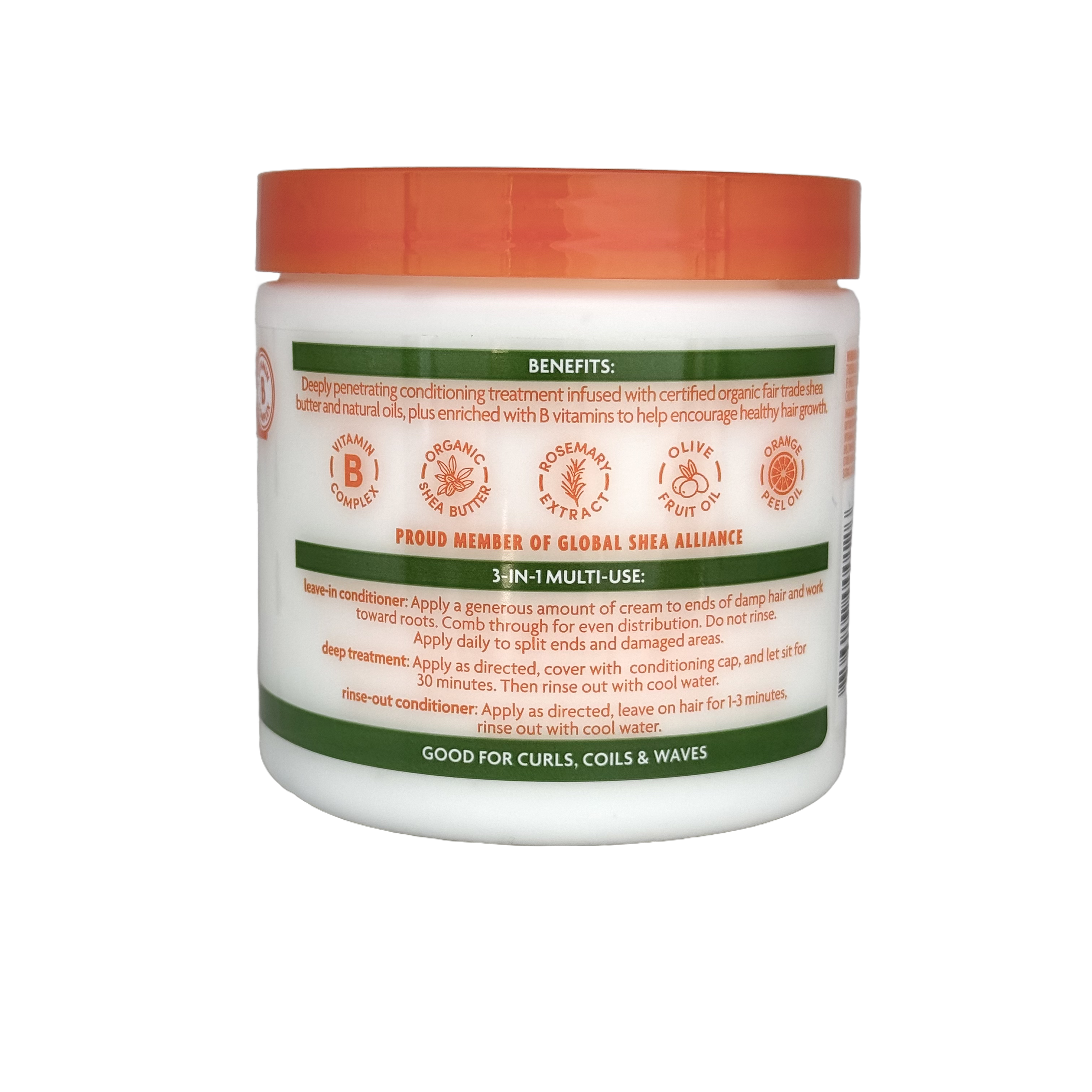 Cantu Leave-In Conditioning Repair Cream 453 g - كانتو كريم إصلاح وبلسم يترك على الشعر 453 غرام