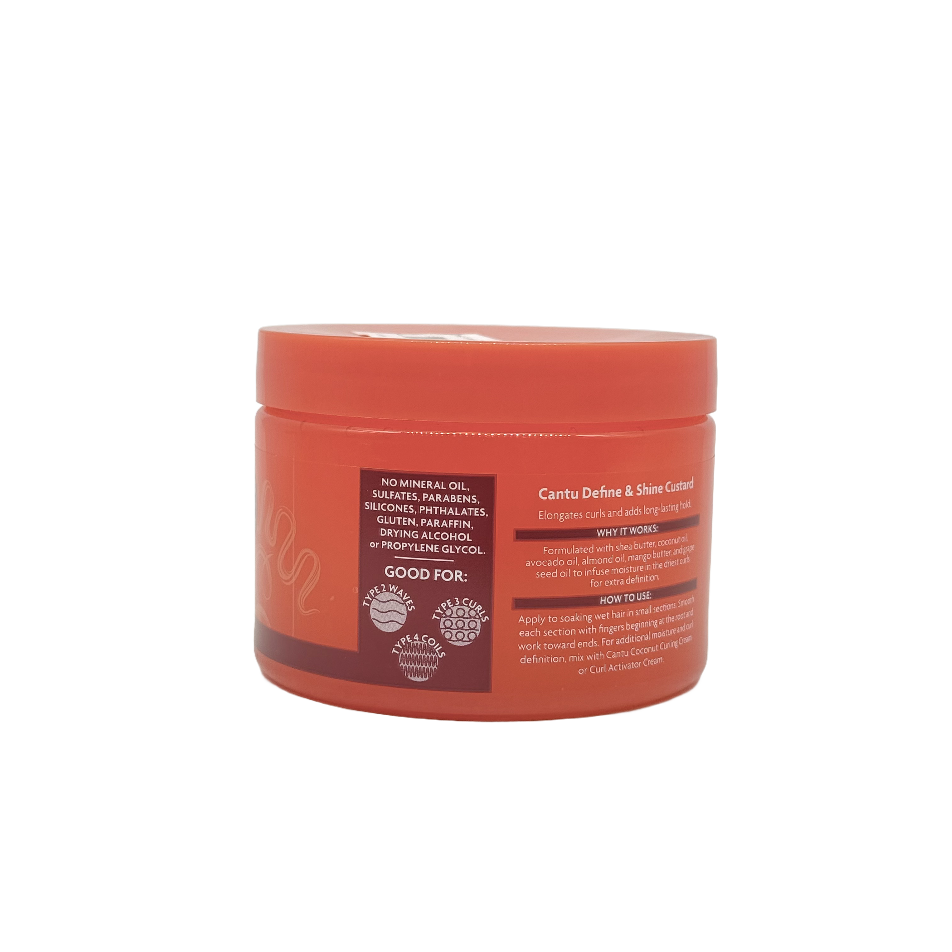 Cantu Define & Shine Custard 340 g - كانتو كاسترد تحديد ولمعان الشعر 340 غرام