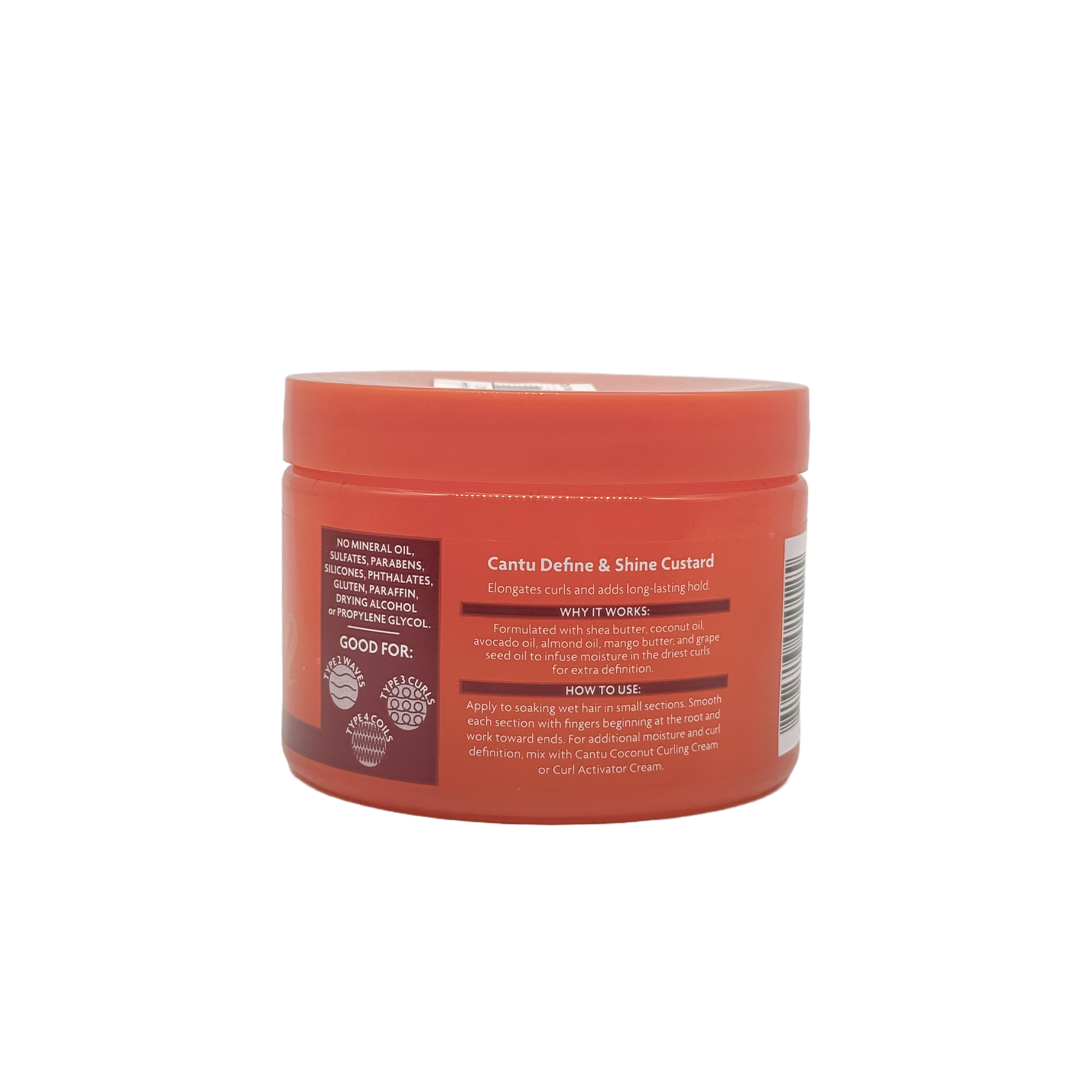 Cantu Define & Shine Custard 340 g - كانتو كاسترد تحديد ولمعان الشعر 340 غرام