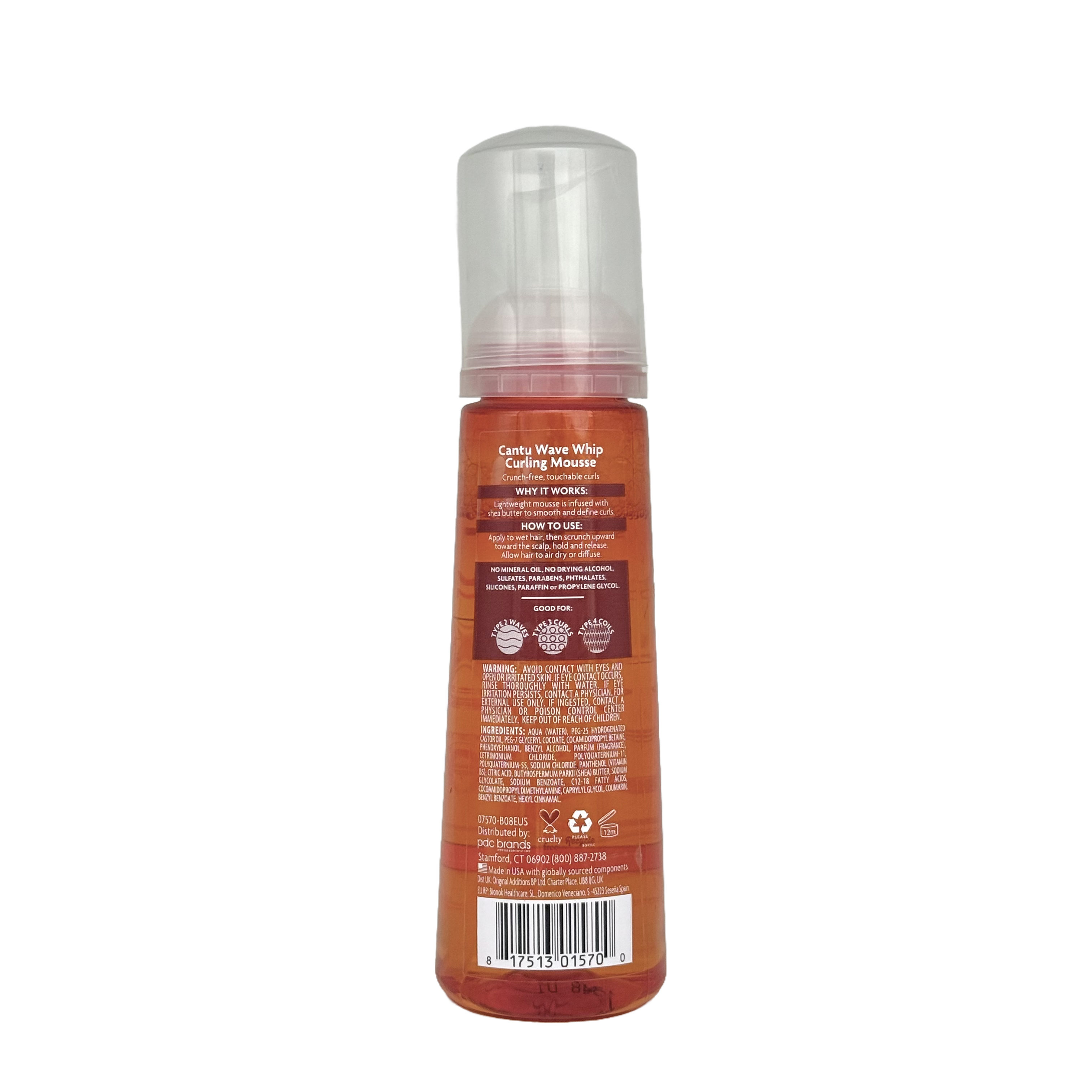 Cantu Wave Whip Curling Mousse 248 ml - كانتو موس ويف ويب لتجعيد الشعر 248 مل
