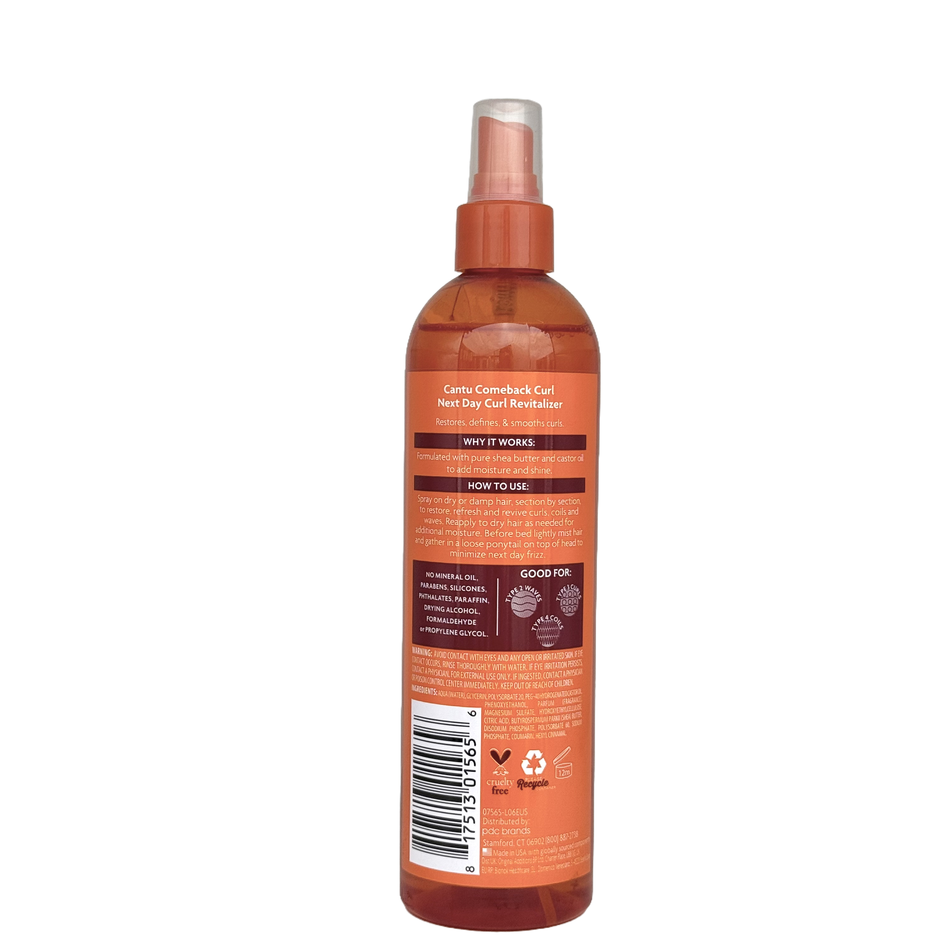 Cantu Comeback Curl Next Day Revitalizer 355ml - كانتو ريفيتالايزر لتجديد الكيرلز لليوم التالي 355 مل