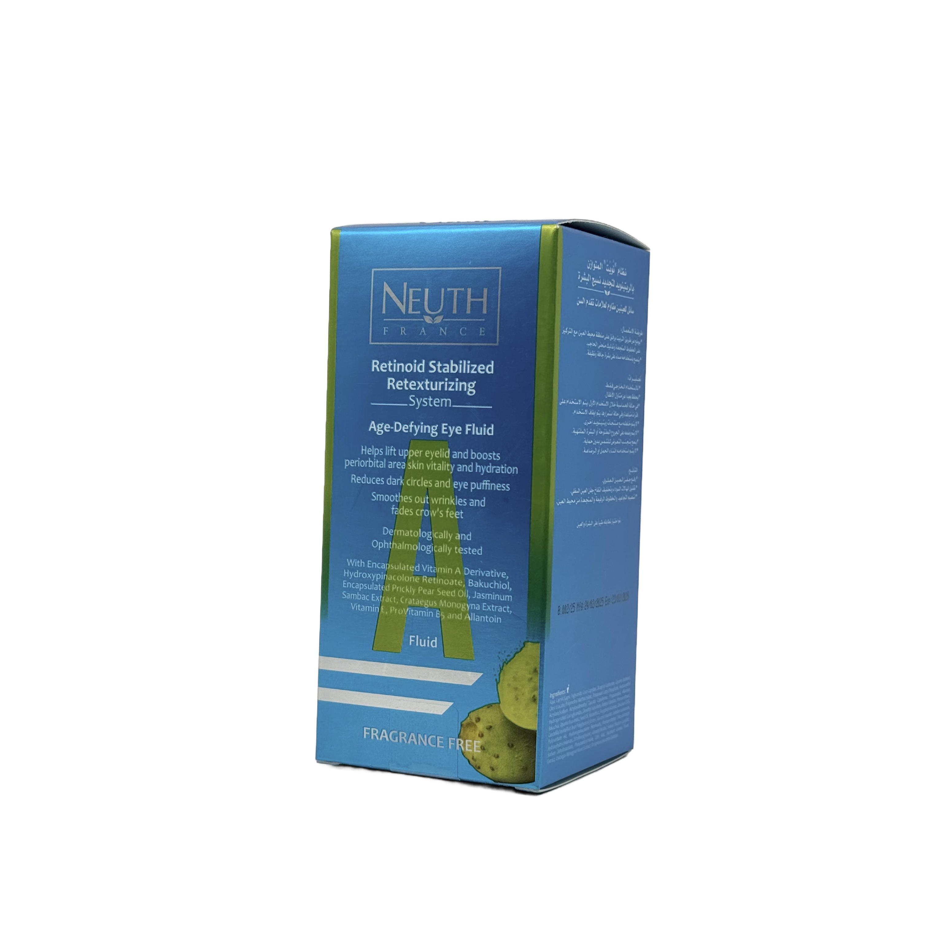 Neuth Retinoid Stabilized Retexturizing System Age-Defying Eye Fluid 18 ml - نيوث سائل محيط العين المضاد لعلامات التقدم في السن بتقنية الريتينويد المستقر 18 مل