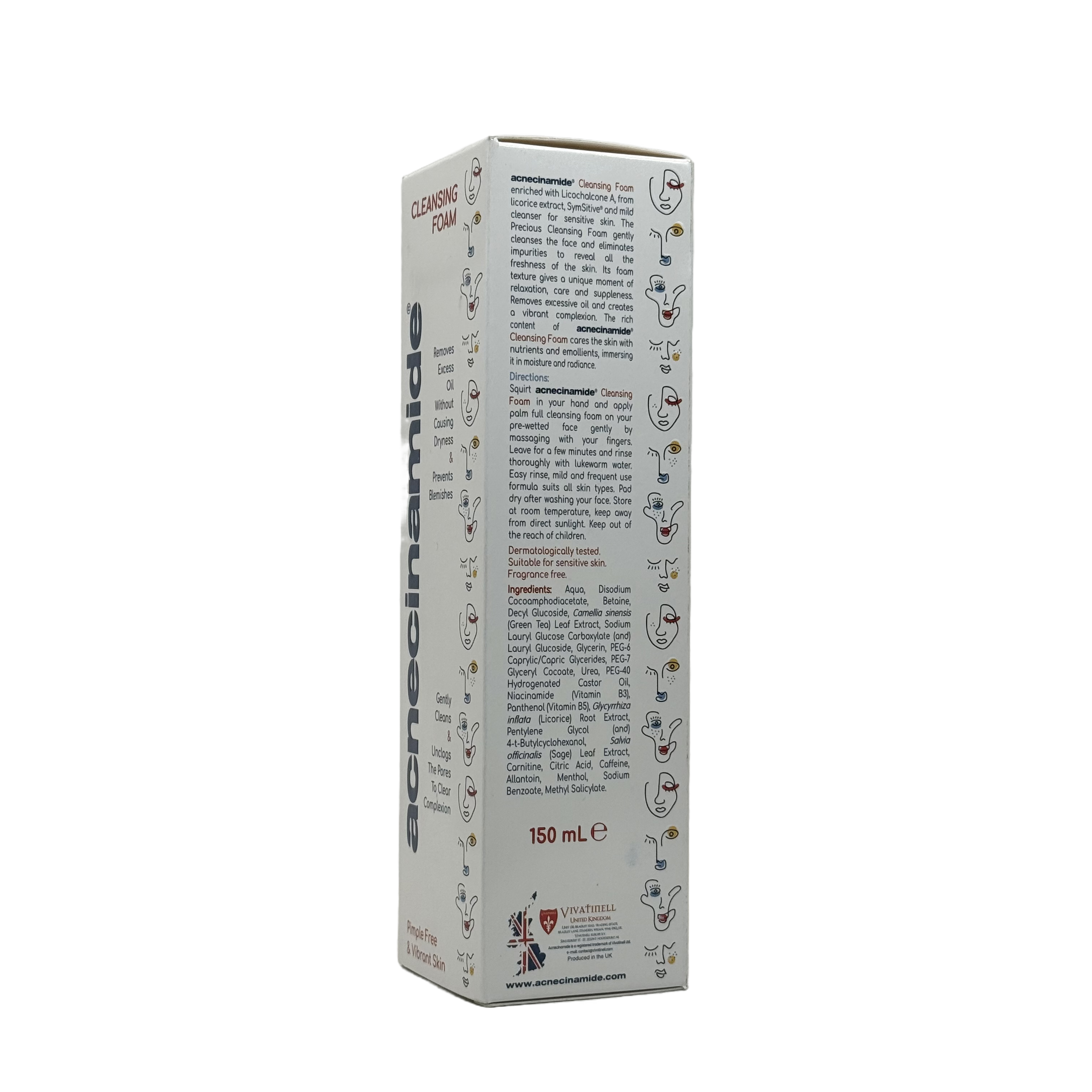 Acnecinamide Cleansing Foam 150ml - أكنيسيناميد غسول رغوي 150 مل