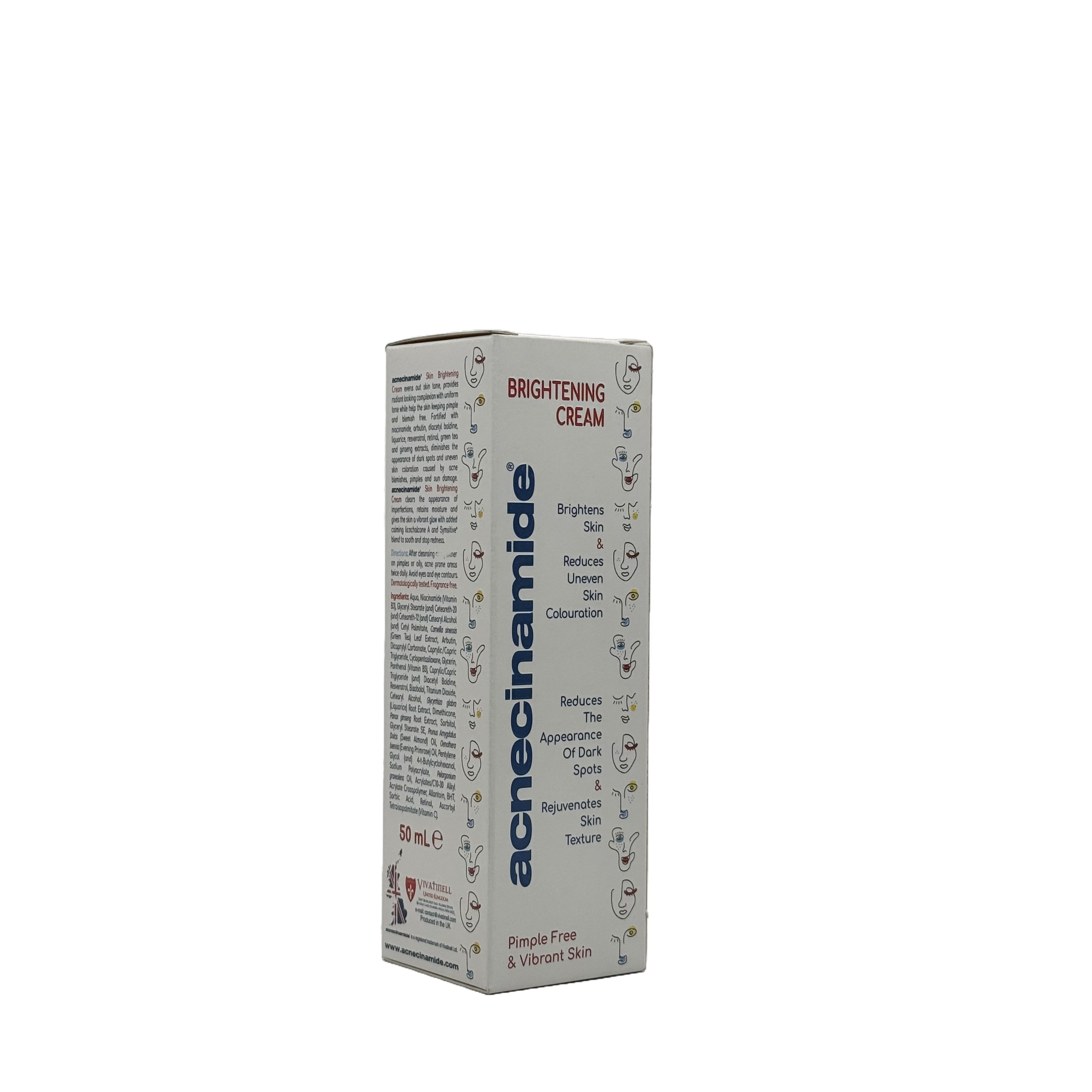 Acnecinamide Brightening Cream 50ml - كريم تفتيح اكنيسيناميد 50 مل